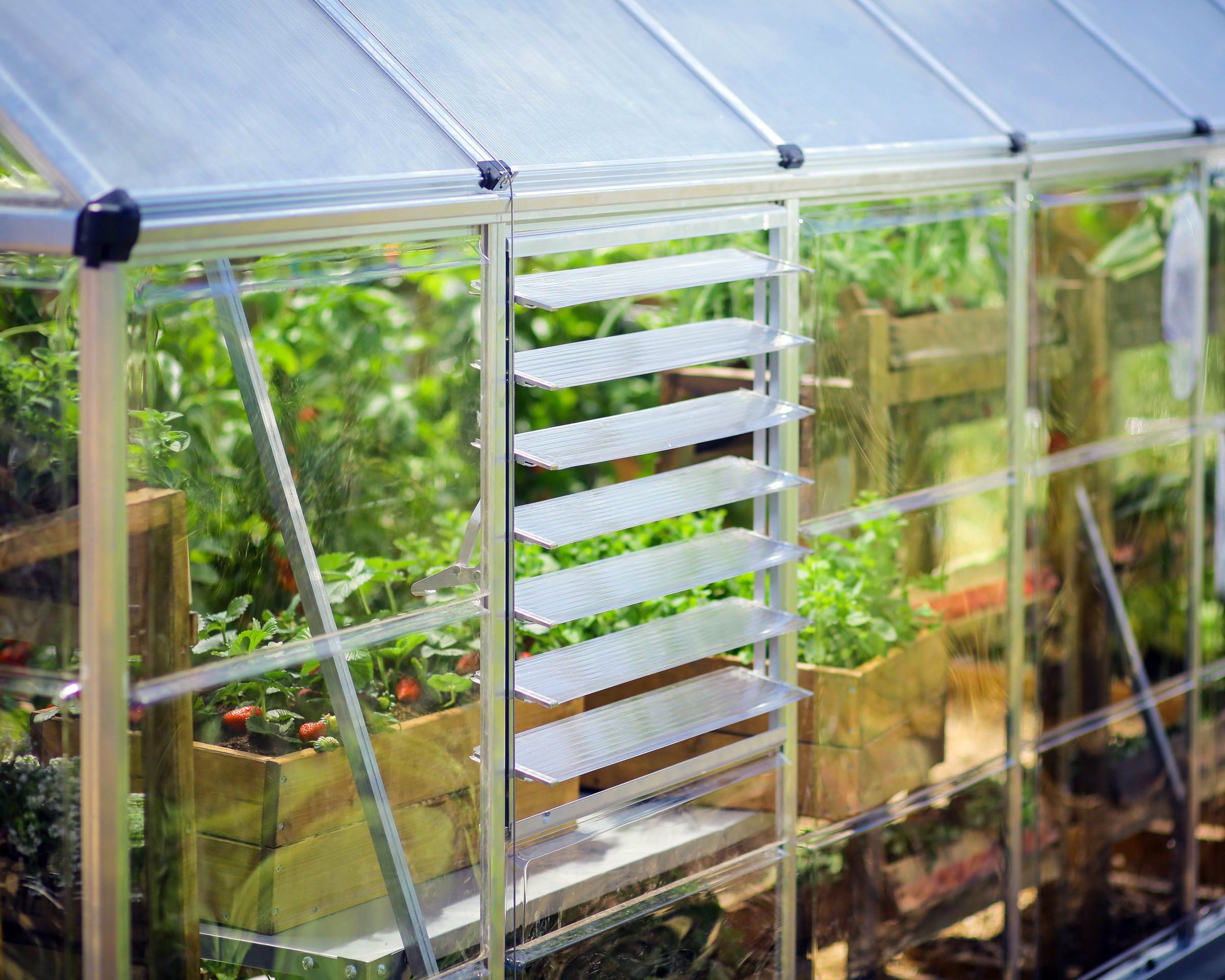 Palram - Canopia Fenster, seitliches Lamellenfenster für Gewächshäuser