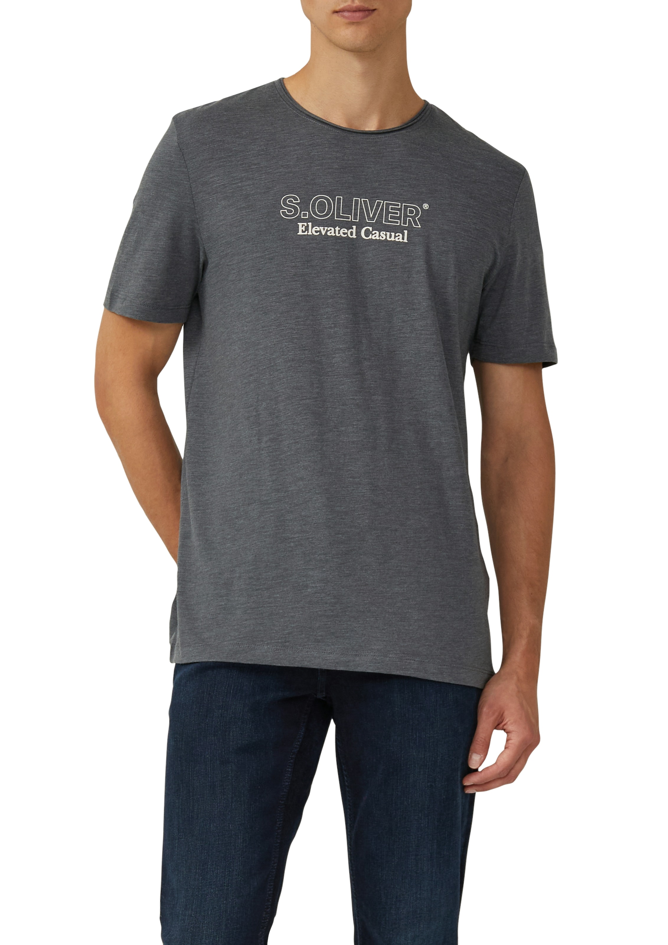 s.Oliver T-Shirt, mit Frontprint günstig online kaufen