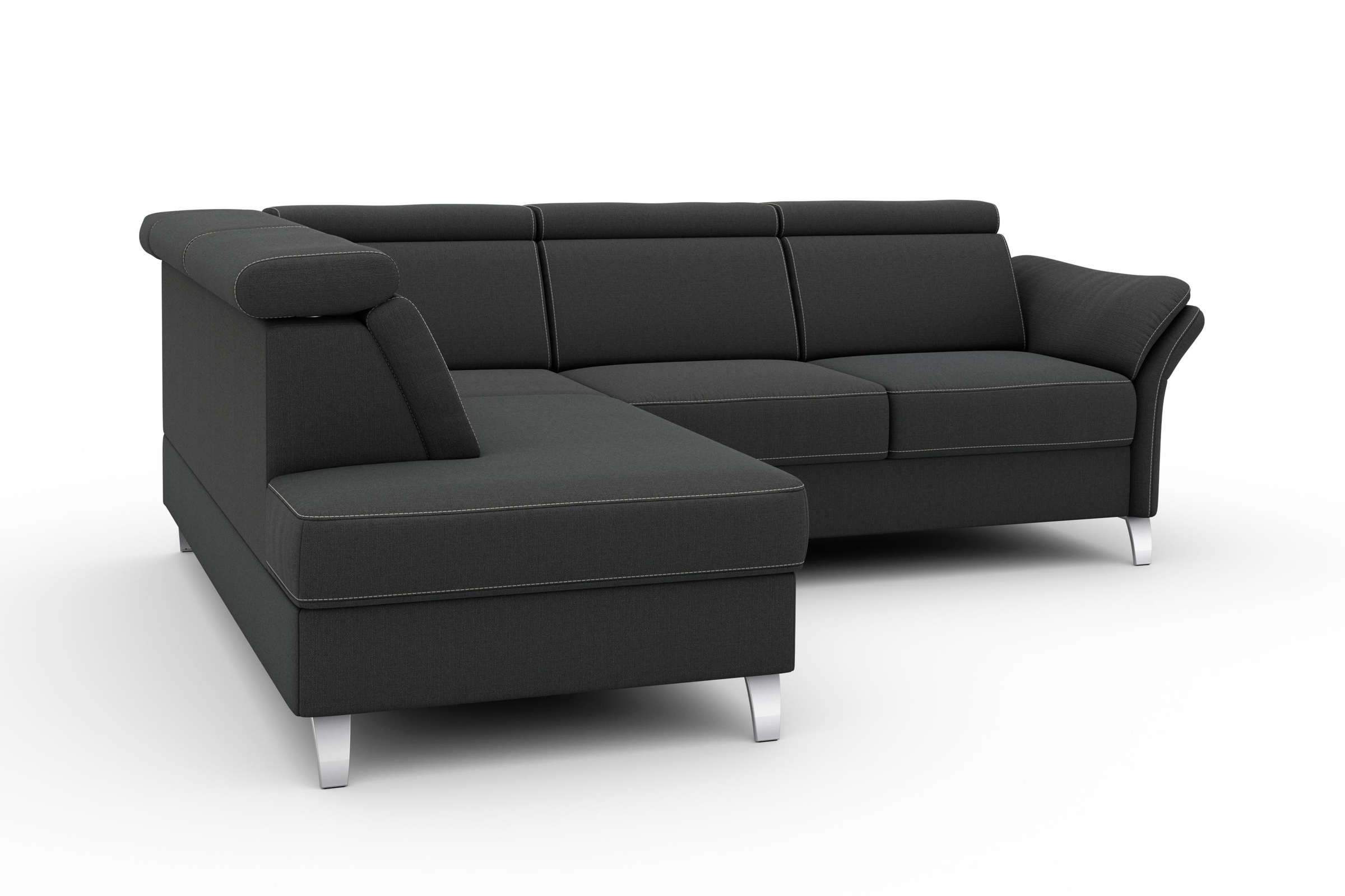 sit&more Ecksofa "Vincenzo L-Form", inklusive Kopfteilverstellung, wahlweis günstig online kaufen