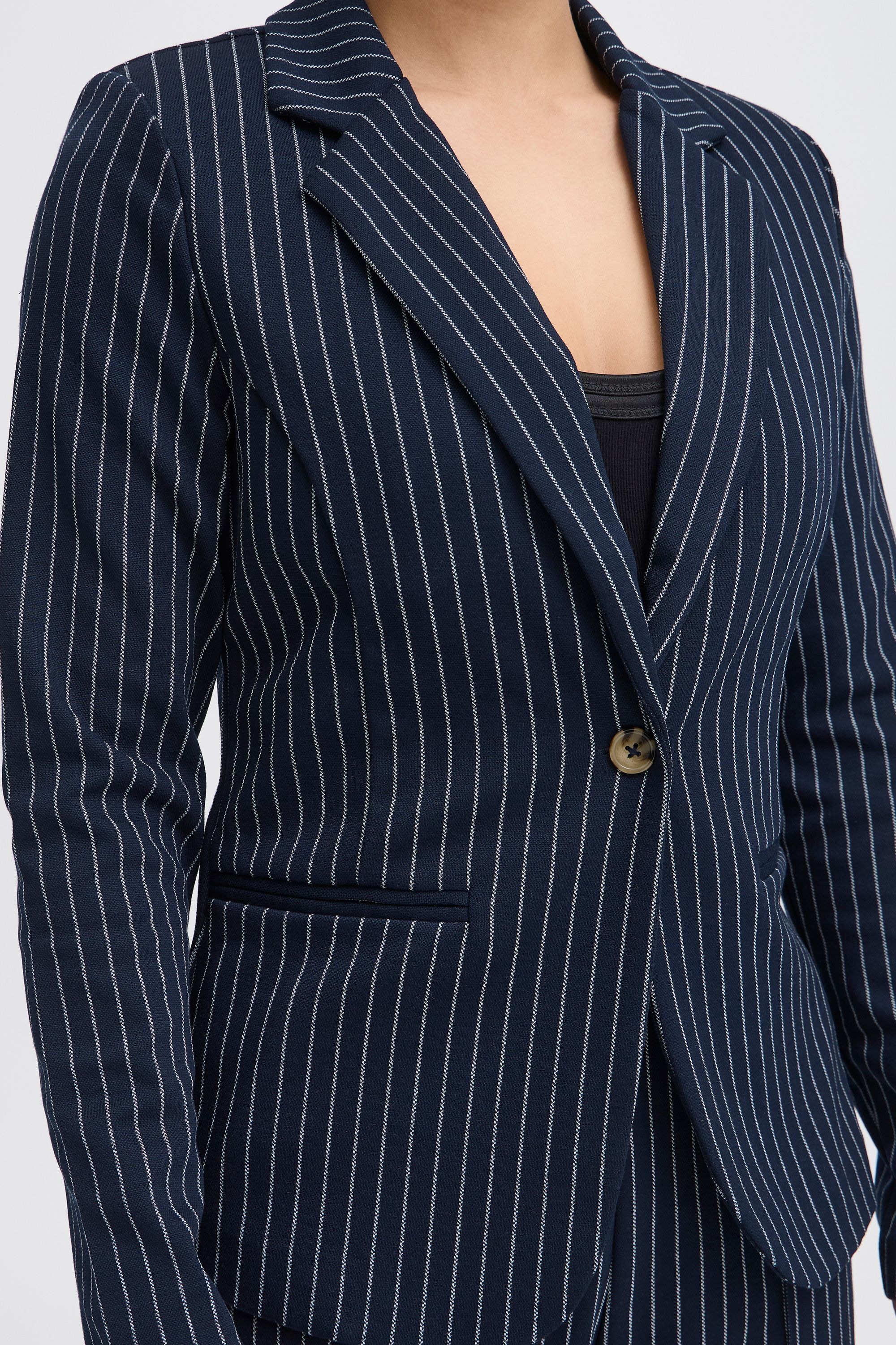 Ichi Kurzblazer »Kurzblazer IXKATE PINSTRIPED BL«