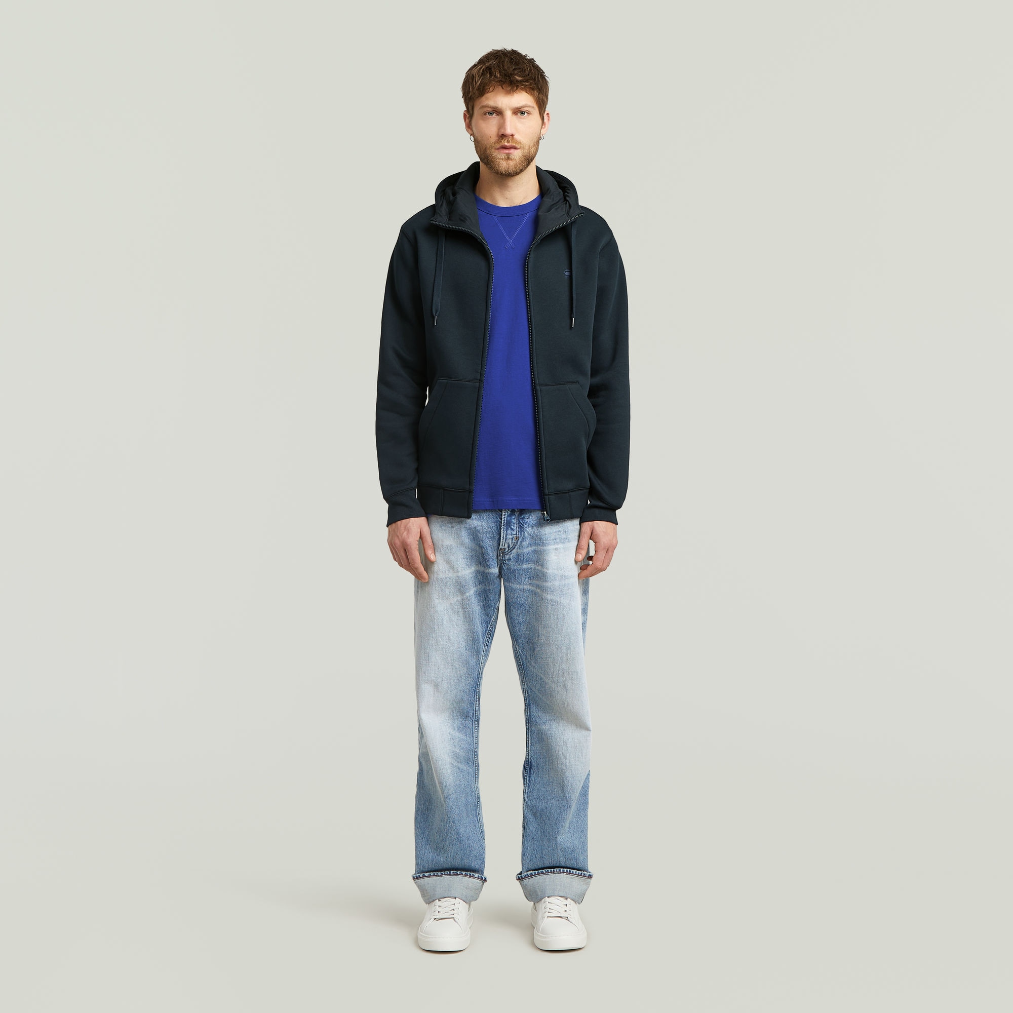 G-STAR Kapuzensweatjacke »Premium Basic Hooded Zip Sweater«