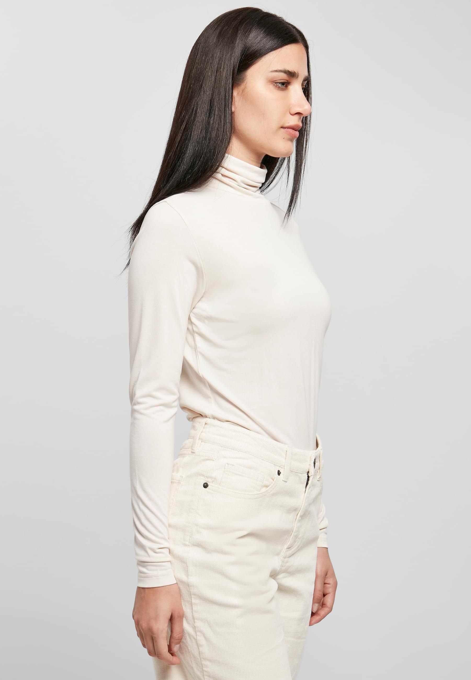 URBAN CLASSICS Langarmshirt »Urban Classics Damen Ladies Modal Turtleneck Longsleeve«