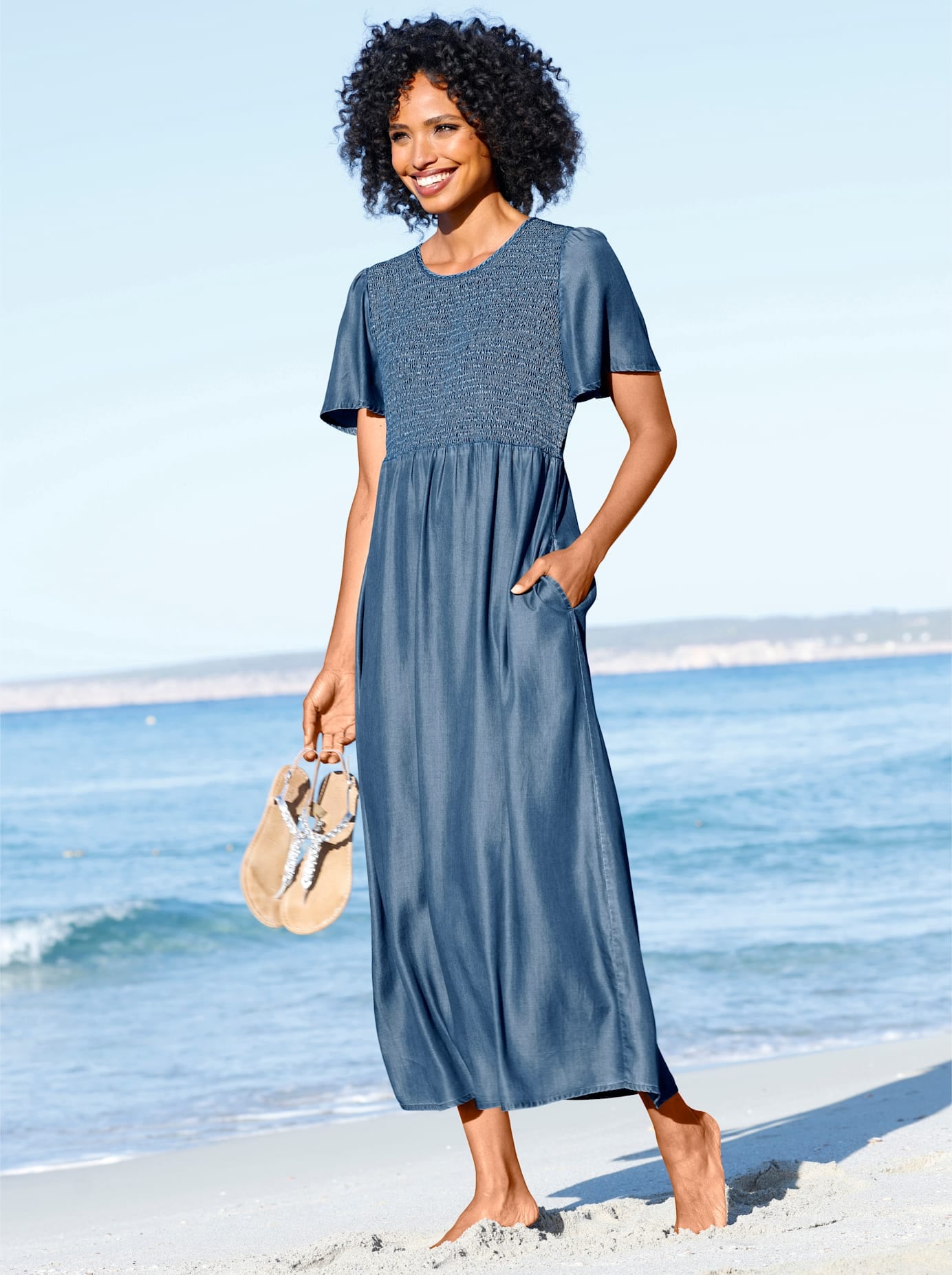 heine Sommerkleid "Kleid" Nahttasche günstig online kaufen