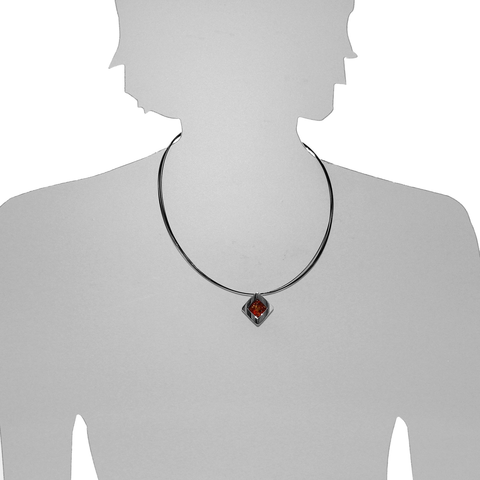 OSTSEE-SCHMUCK Kettenanhänger »- Gleiter-Alvina - Silber 925/000 - Bernstein«
