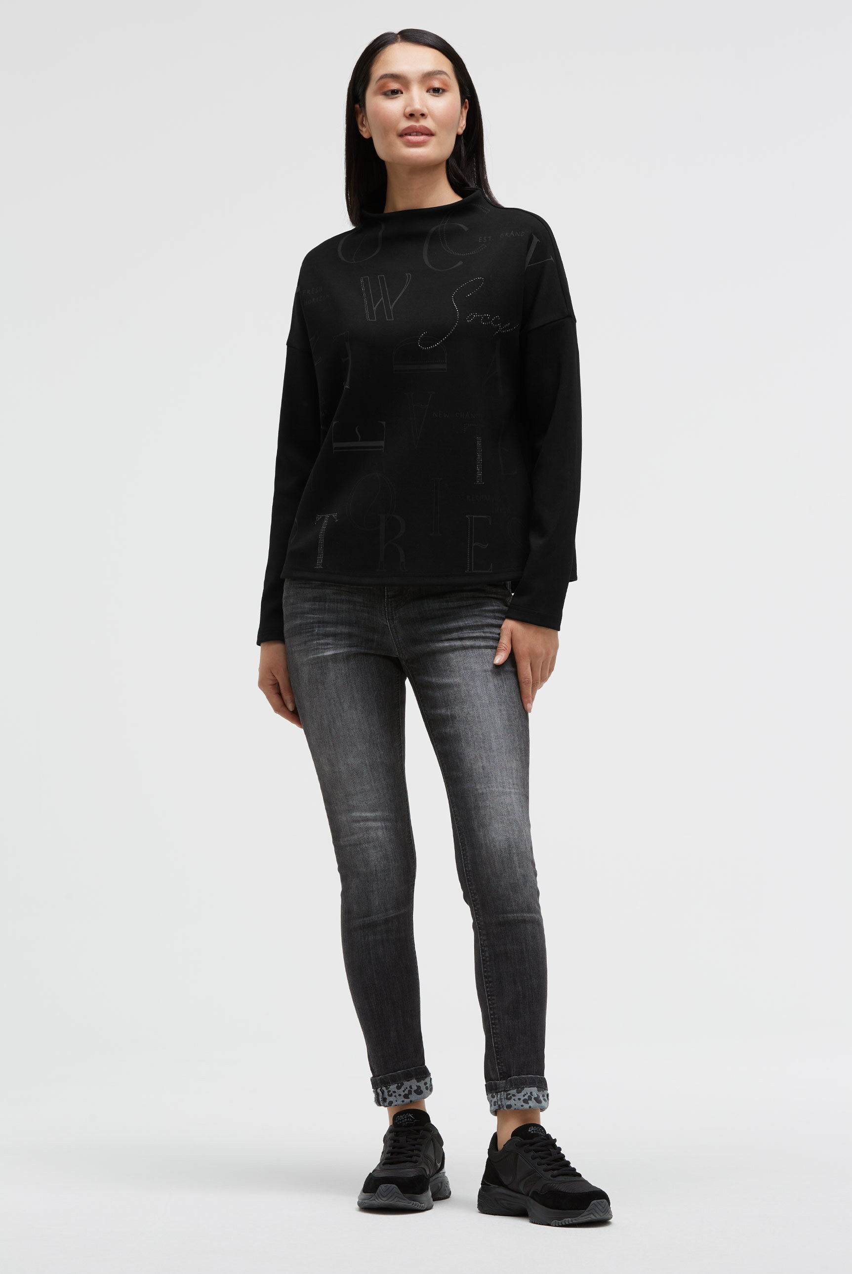 SOCCX Sweater , mit überschnittenen Schultern
