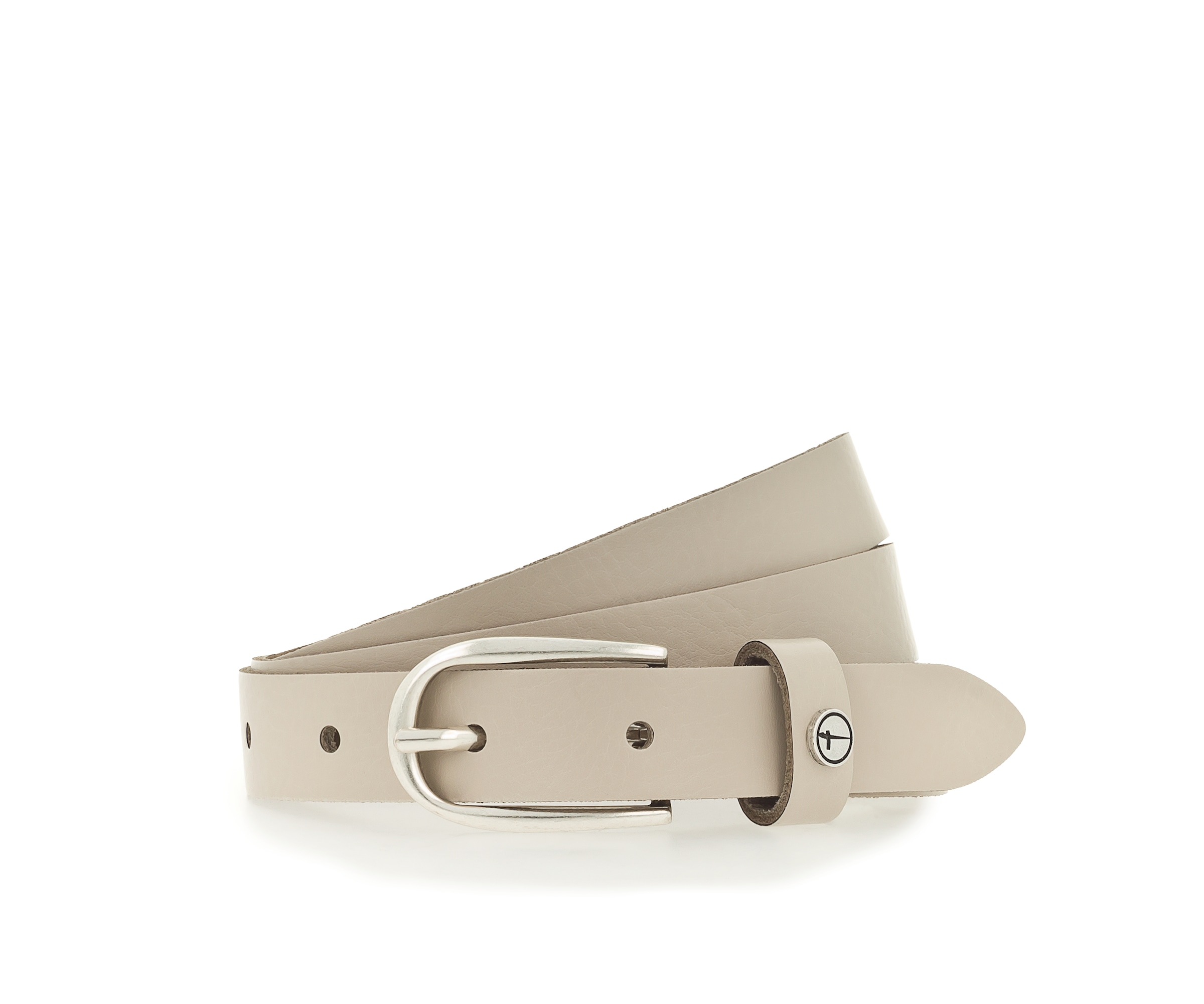 Tamaris Ledergürtel ""Cassia Silver"" weiches Rindleder mit leichter Narbung, schmal