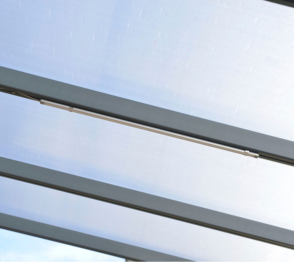 Palram - Canopia LED Lichtleiste, Leuchtmittel LED-Modul | LED fest integriert, Pavillon Lichtleiste, weiß, 67 cm