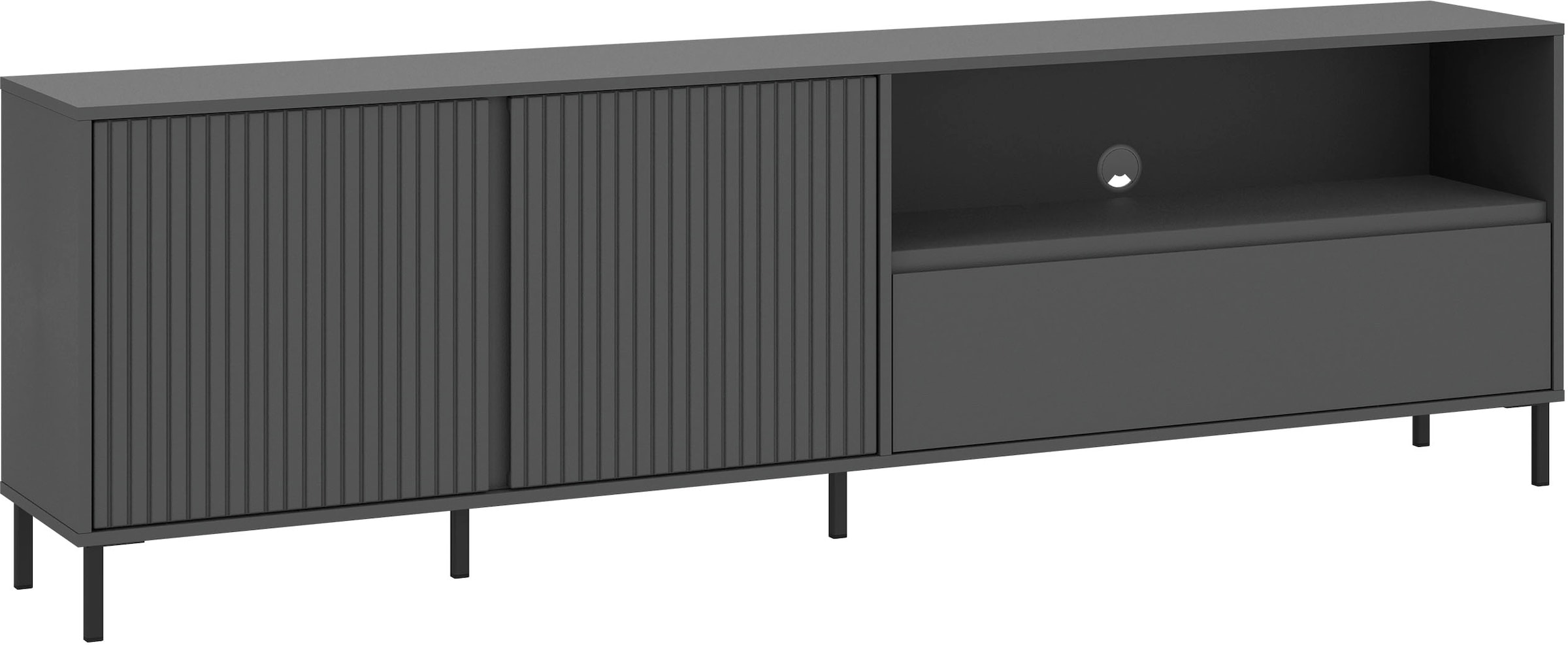 Home affaire Lowboard "viel Stauraum, Soft Close, 2 Türen und 1 Schubkasten günstig online kaufen