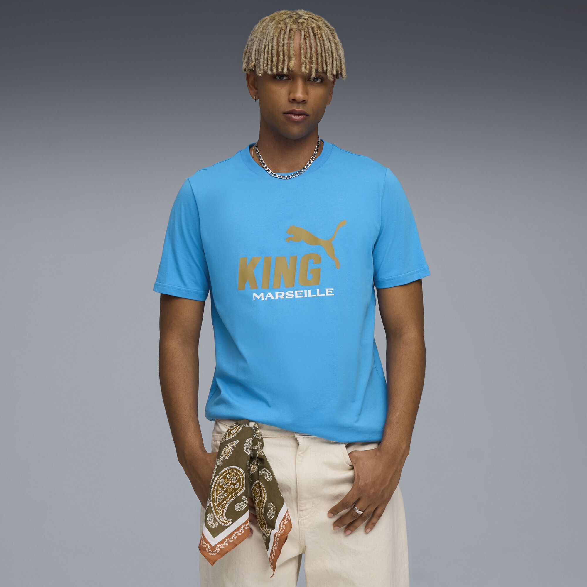 PUMA T-Shirt »Olympique de Marseille KING Logo T-Shirt Herren«