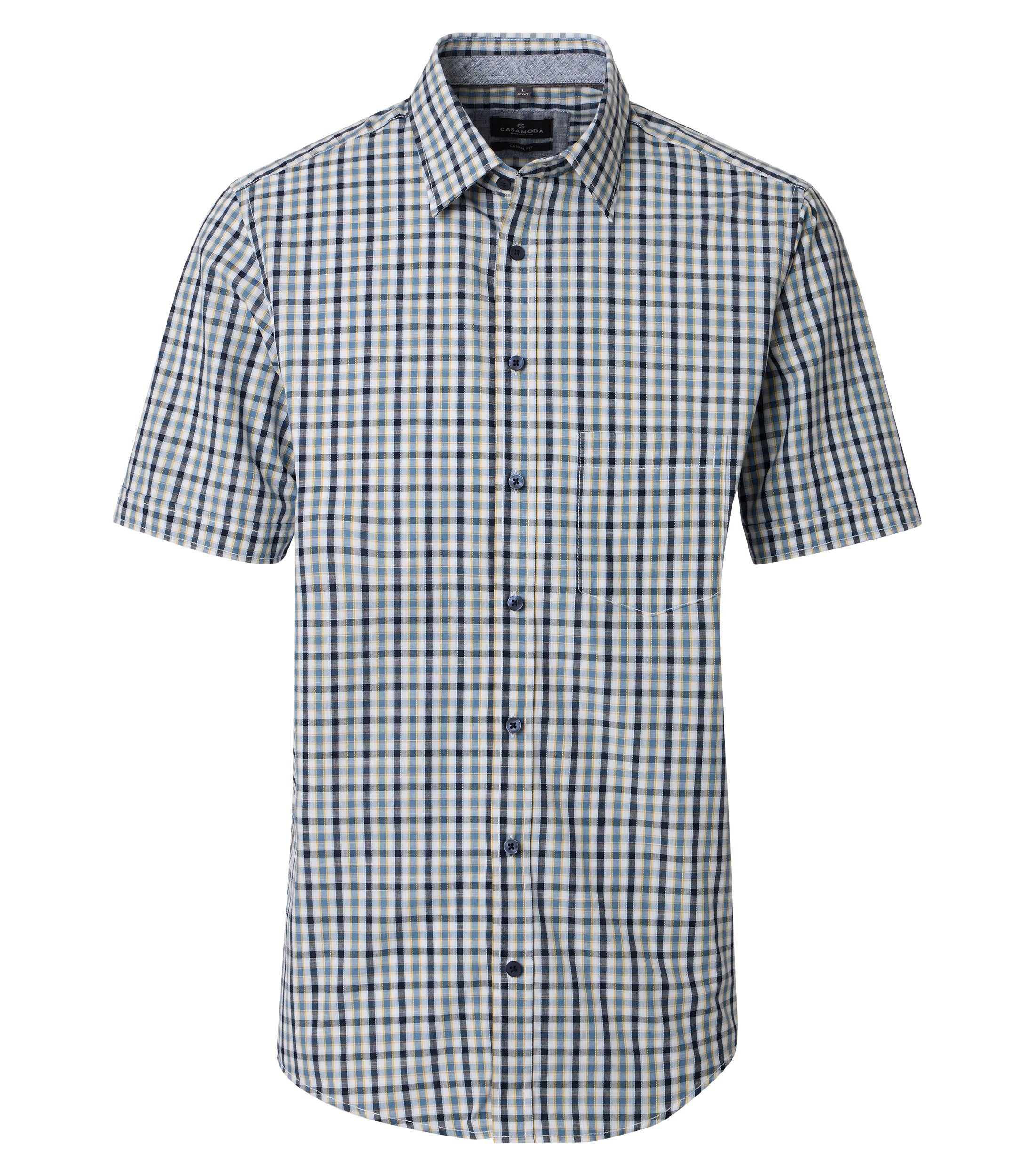 CASAMODA Kurzarmhemd "CASAMODA Freizeithemd Kurzarm kariert" günstig online kaufen
