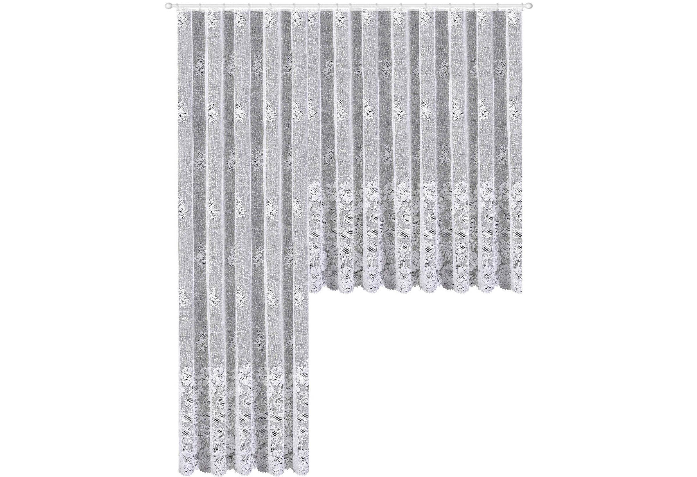 Weckbrodt Gardine "Rostock" Kräuselband 1 Stk. tlg. Jacquard, strukturiert, günstig online kaufen