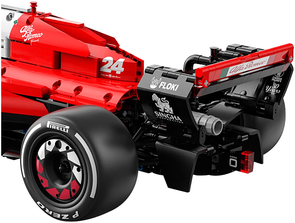 Jamara Modellauto »Bricks Bausätze, Alfa Romeo F1 C42, 1:8, rot«, besteht aus 2306 Teilen