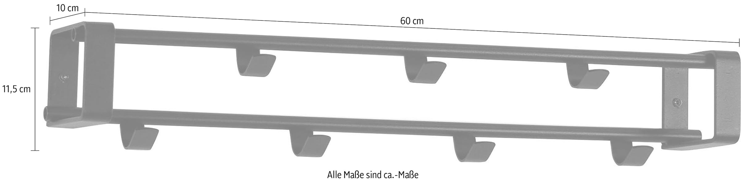 Spinder Design Garderobenhalter »Rex«, Metall, Breite 60 cm