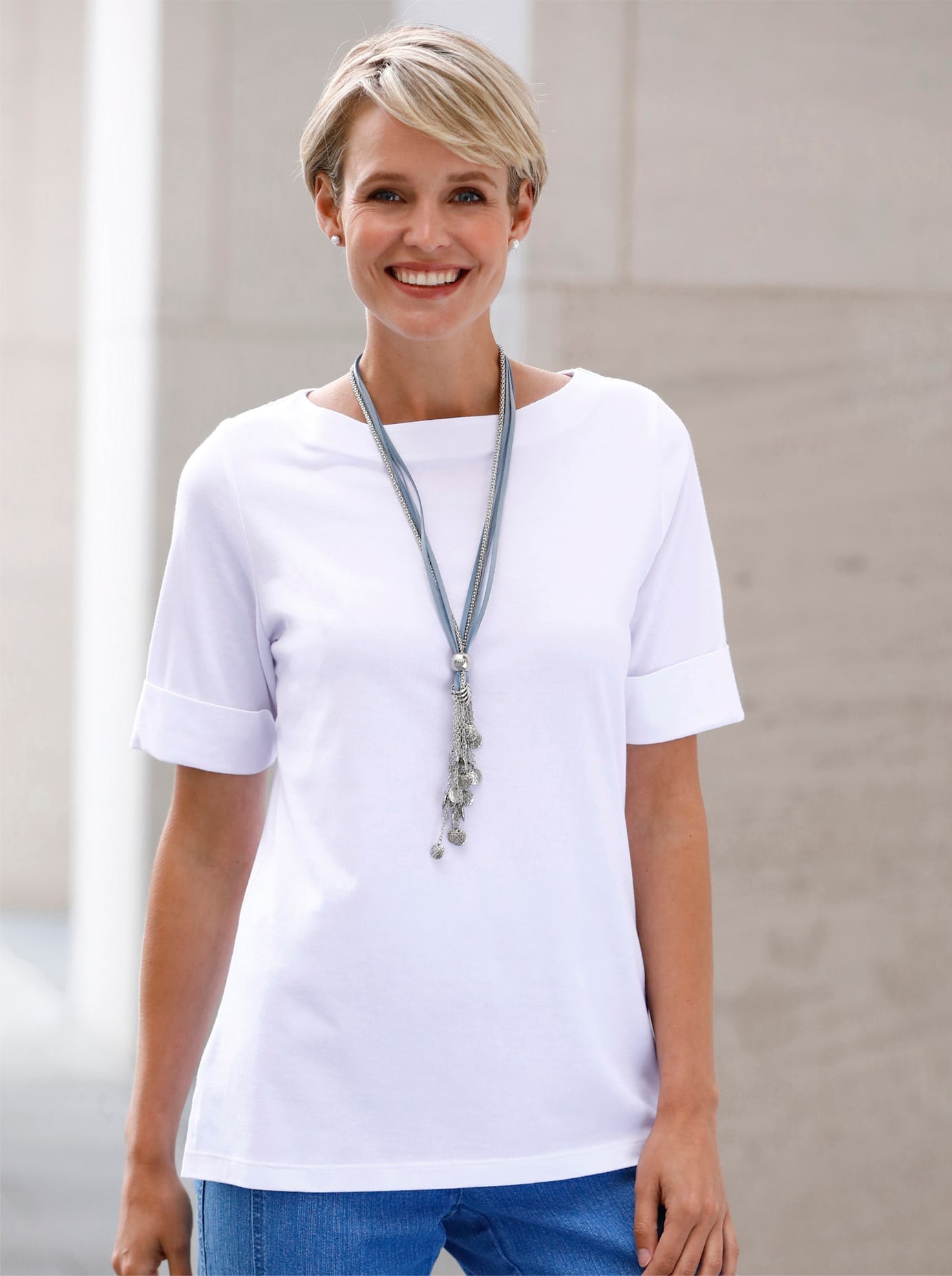 Classic Basics Kurzarmshirt "Shirt" 1 Stk. tlg. günstig online kaufen