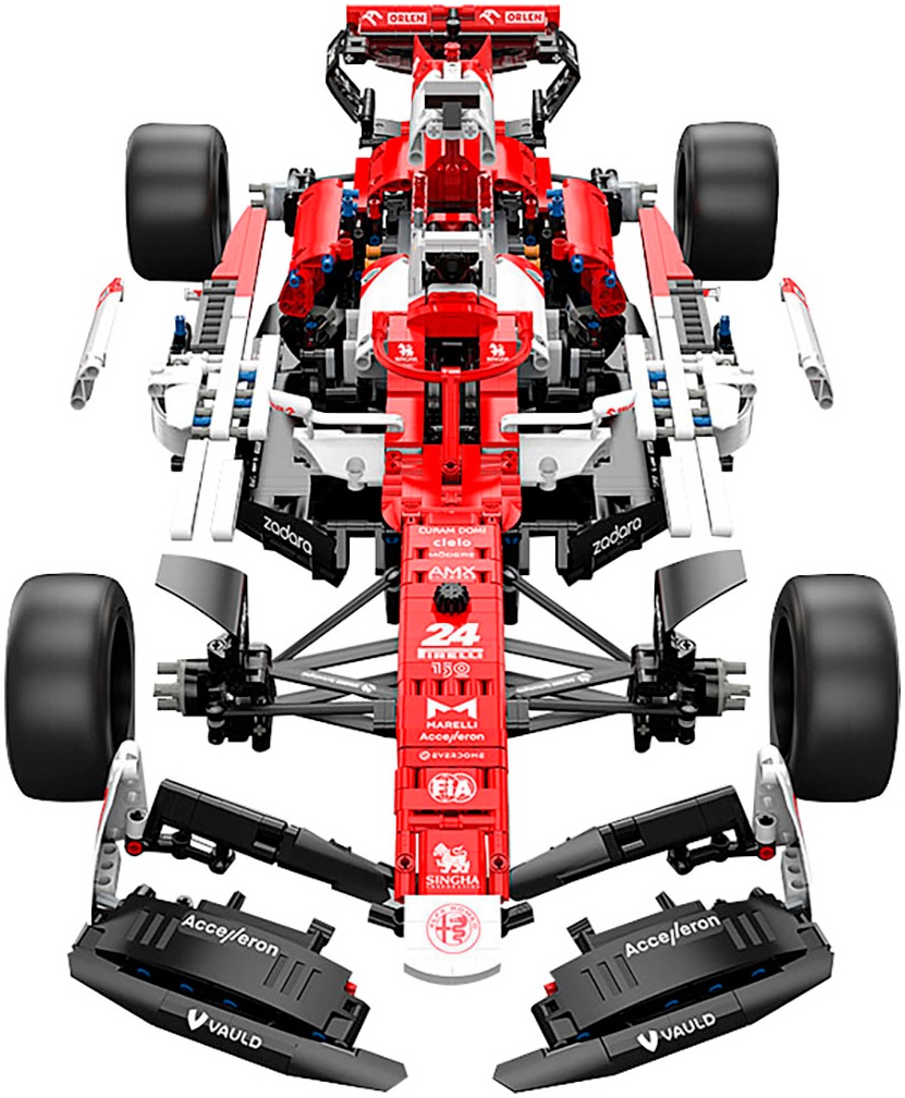Jamara Modellauto »Bricks Bausätze, Alfa Romeo F1 C42, 1:8, rot«, besteht aus 2306 Teilen