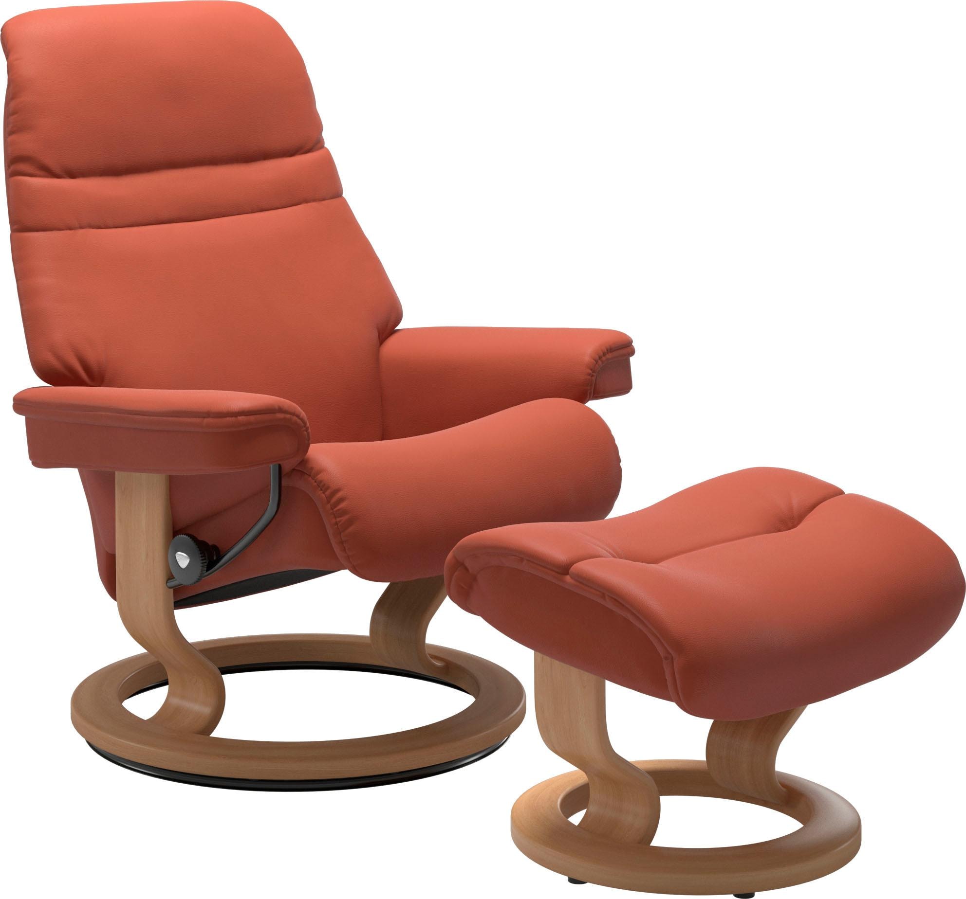 Stressless Fußhocker "Sunrise", mit Classic Base, Gestell Eiche