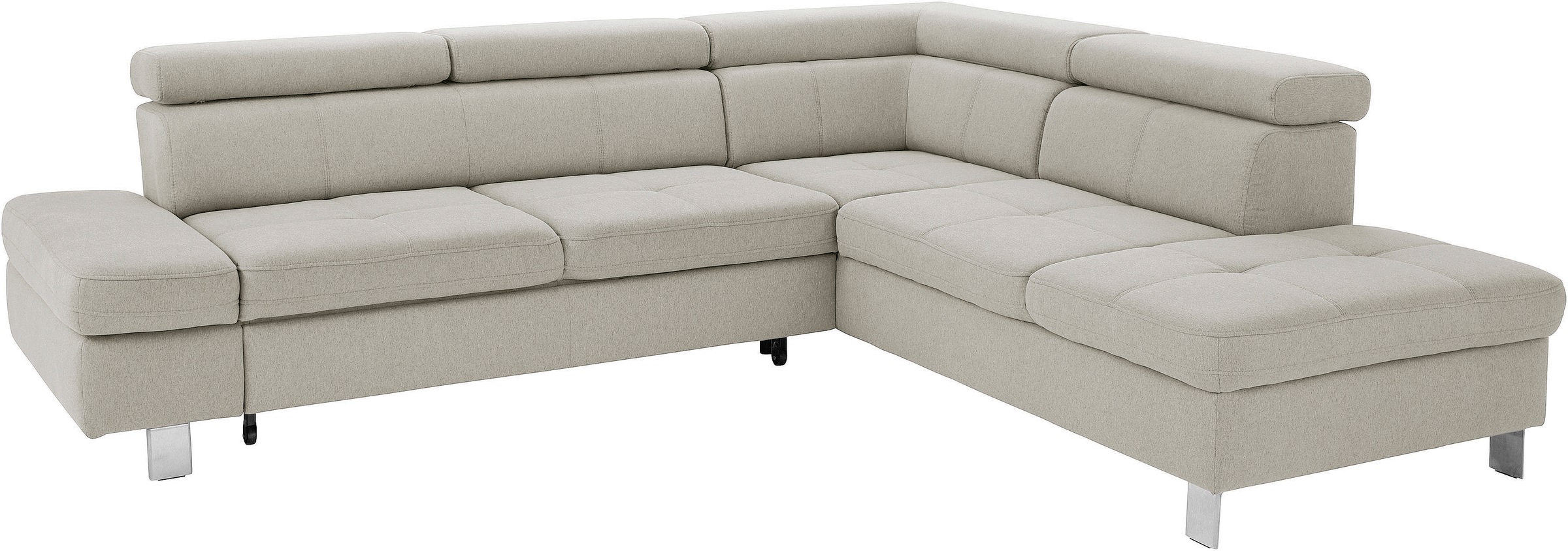 exxpo - sofa fashion Ecksofa "Fiji, L-Form", mit Kopf- bzw. Rückenverstellu günstig online kaufen