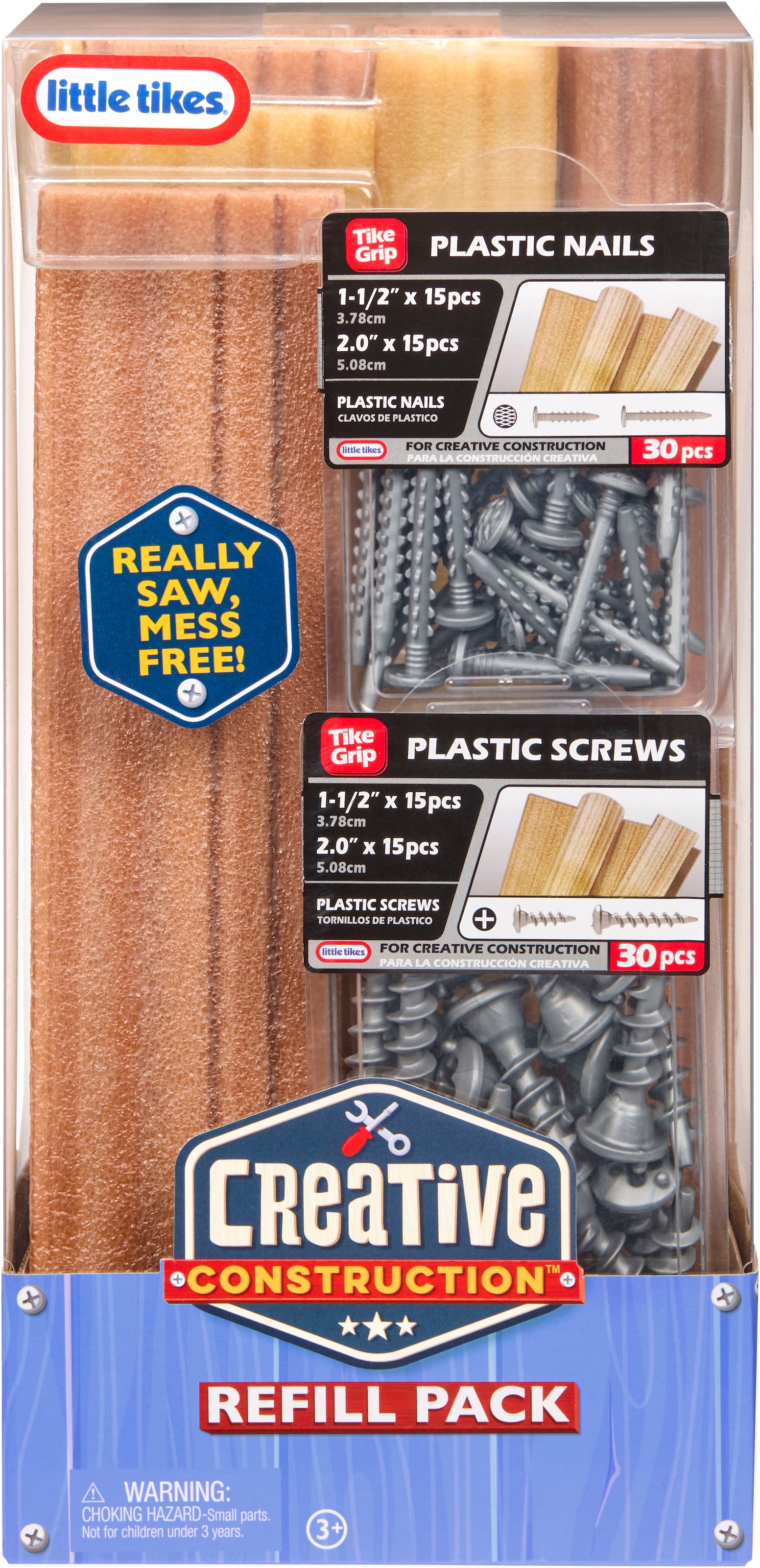 Little Tikes® Kinder-Werkzeug-Set »Creative Construction - Holz, Nägel und Schraubenset«