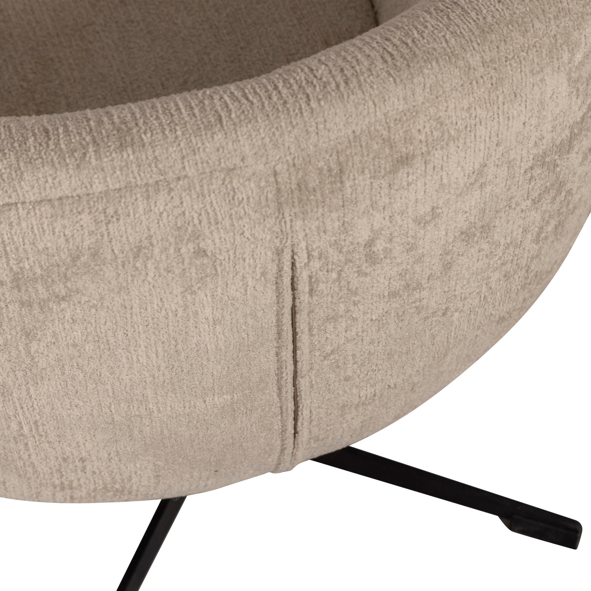 WOOOD Drehstuhl »Desert«, aus robusten Design, gepolstert, kugelförmige Sitzfläche, Höhe 70 cm