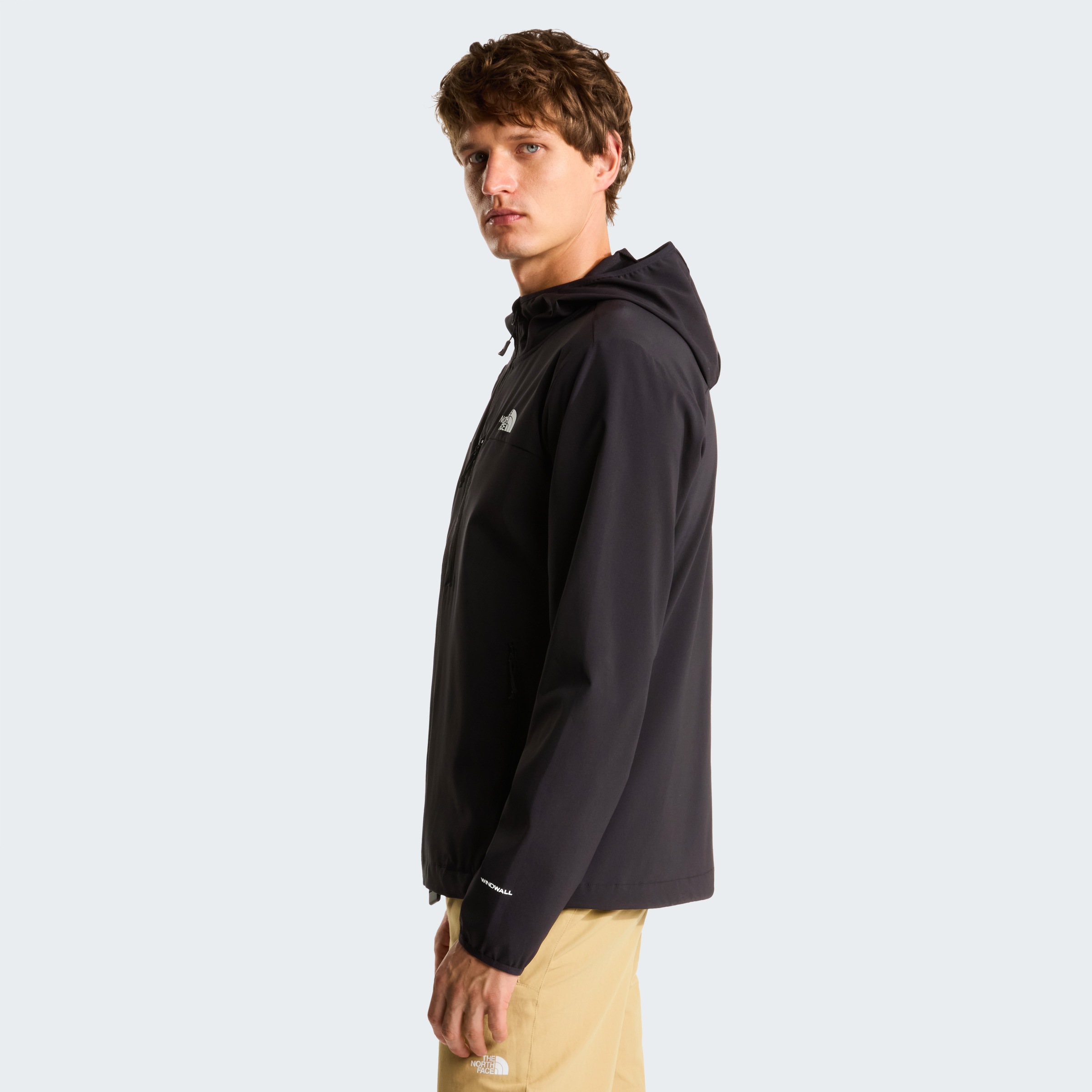 Softshelljacke THE NORTH FACE "M NIMBLE HOODIE 2", Herren, Gr. M, tnf schwarz, Obermaterial: 90% Polyester, 10% Elasthan, Jacken Softshelljacke, sportlicher Stil, atmungsaktives Material, hochelastisch 3