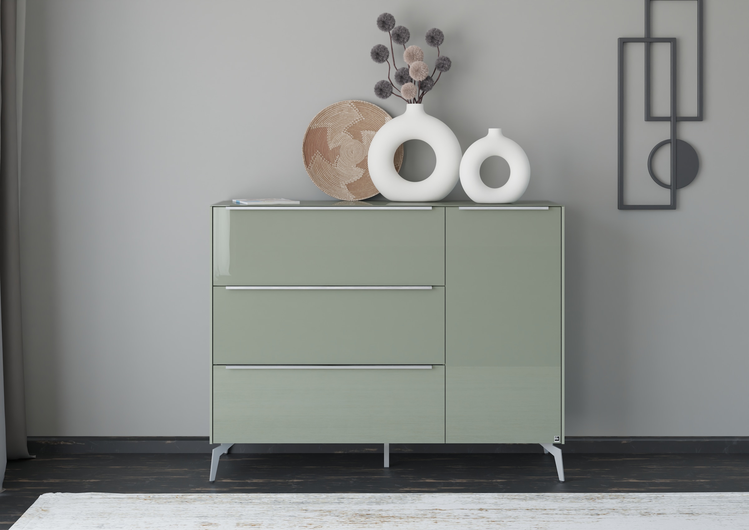 set one by Musterring Sideboard "Reno" 1 Stk. tlg. Mit Winkelfuß in diversen Farben, 109 cm Höhe & Farbauswahl