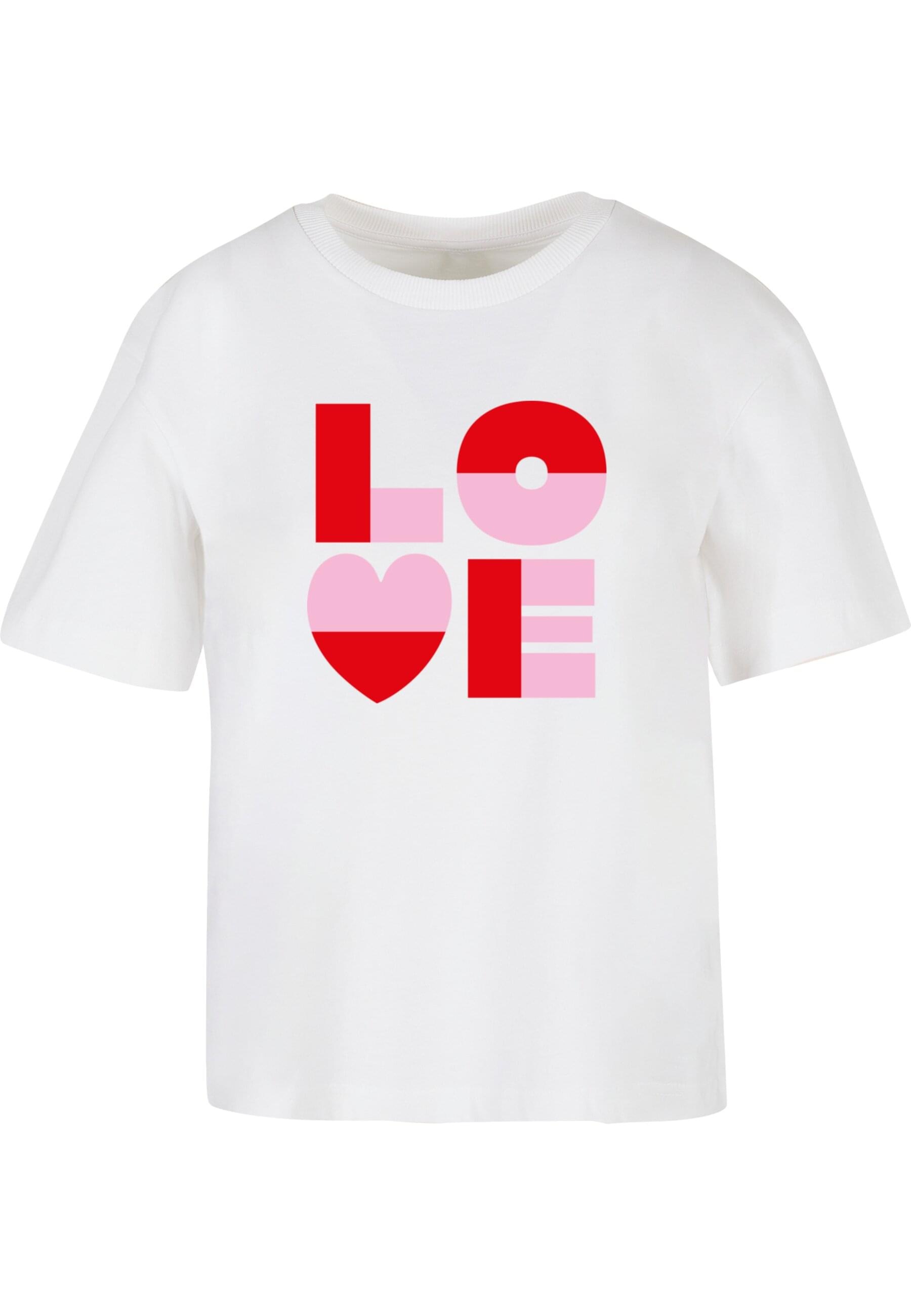 Miss Tee T-Shirt "Miss Tee Love Heart Letters Tee" 1 Stk. günstig online kaufen