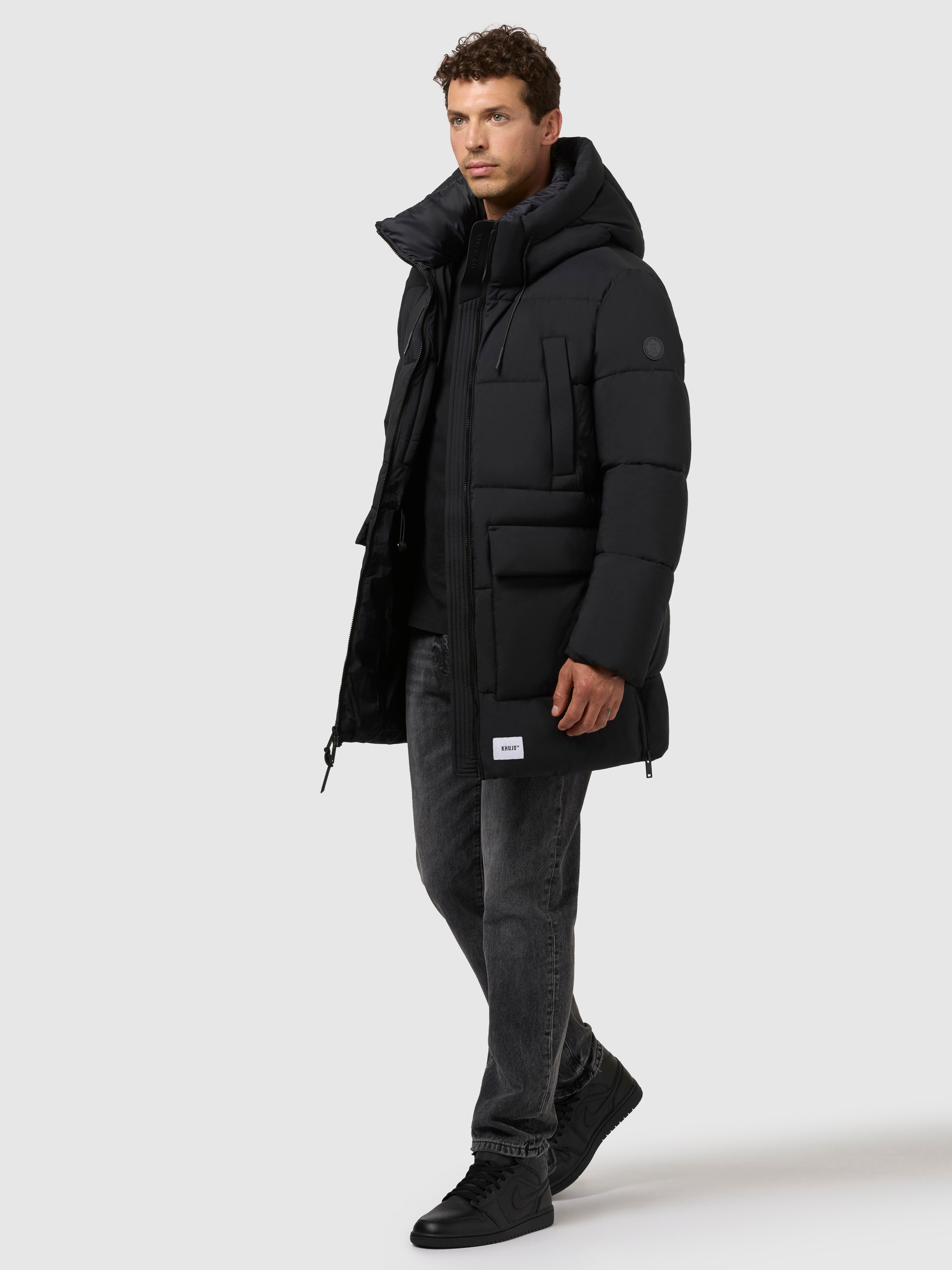 khujo Steppjacke »WELM MATT«, mit Kapuze