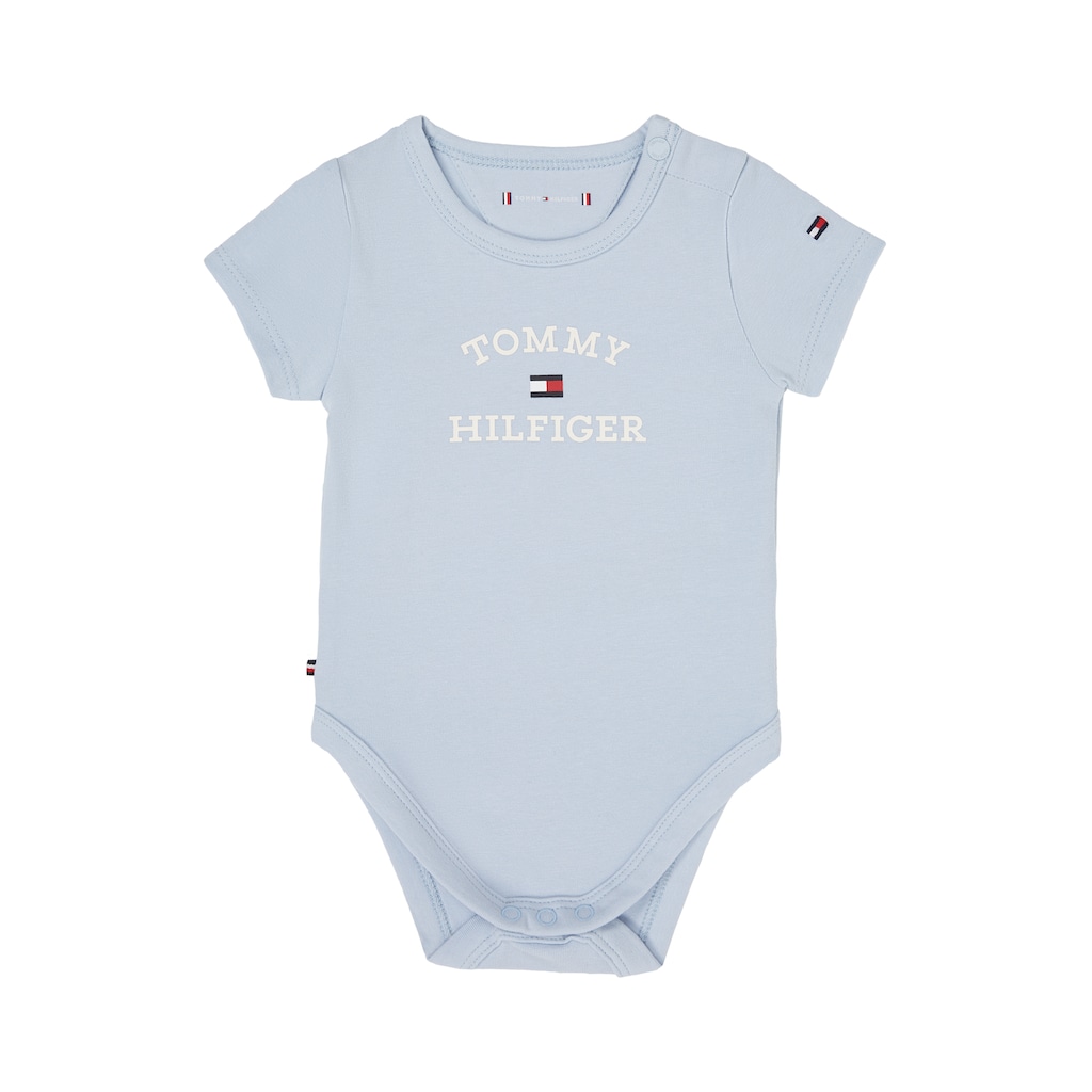 Tommy Hilfiger Kurzarmbody »BABY TH LOGO BODY S/S«, Baby bis 2 Jahre