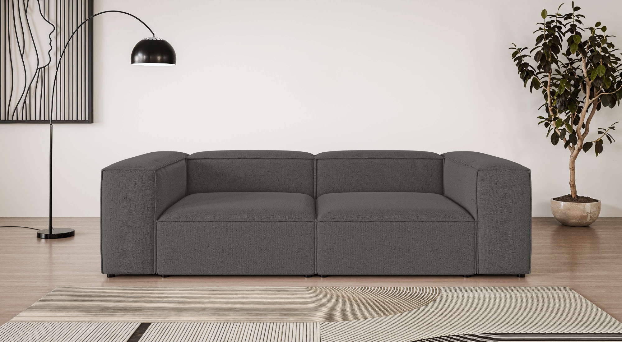 INOSIGN Big-Sofa "XL HAILY Modularsofa extra tief, Maße B/T/H: 260/130/72 c günstig online kaufen