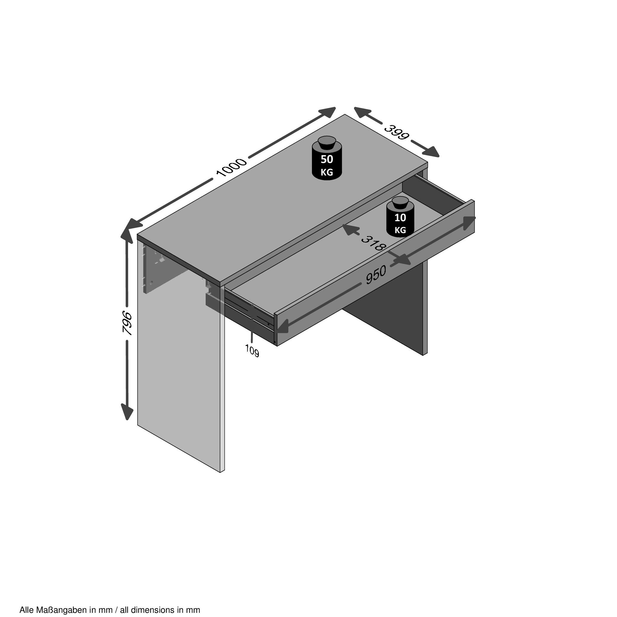 FMD Laptoptisch »Checker«, kaufen als BAUR auch Konsolentisch | geeignet