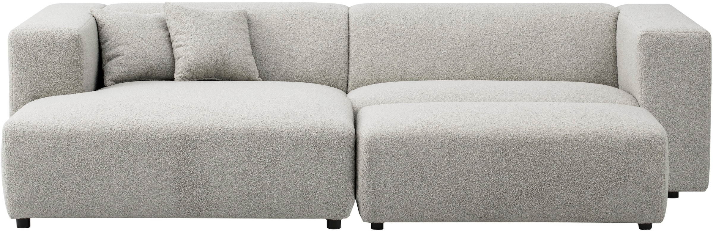 andas Polsterecke »BAKELS, Ecksofa-Set mit Hocker, L-Form mit Schlaffunktion«, Ecksofa-Set (incl. Hocker) im trendigen Megacord