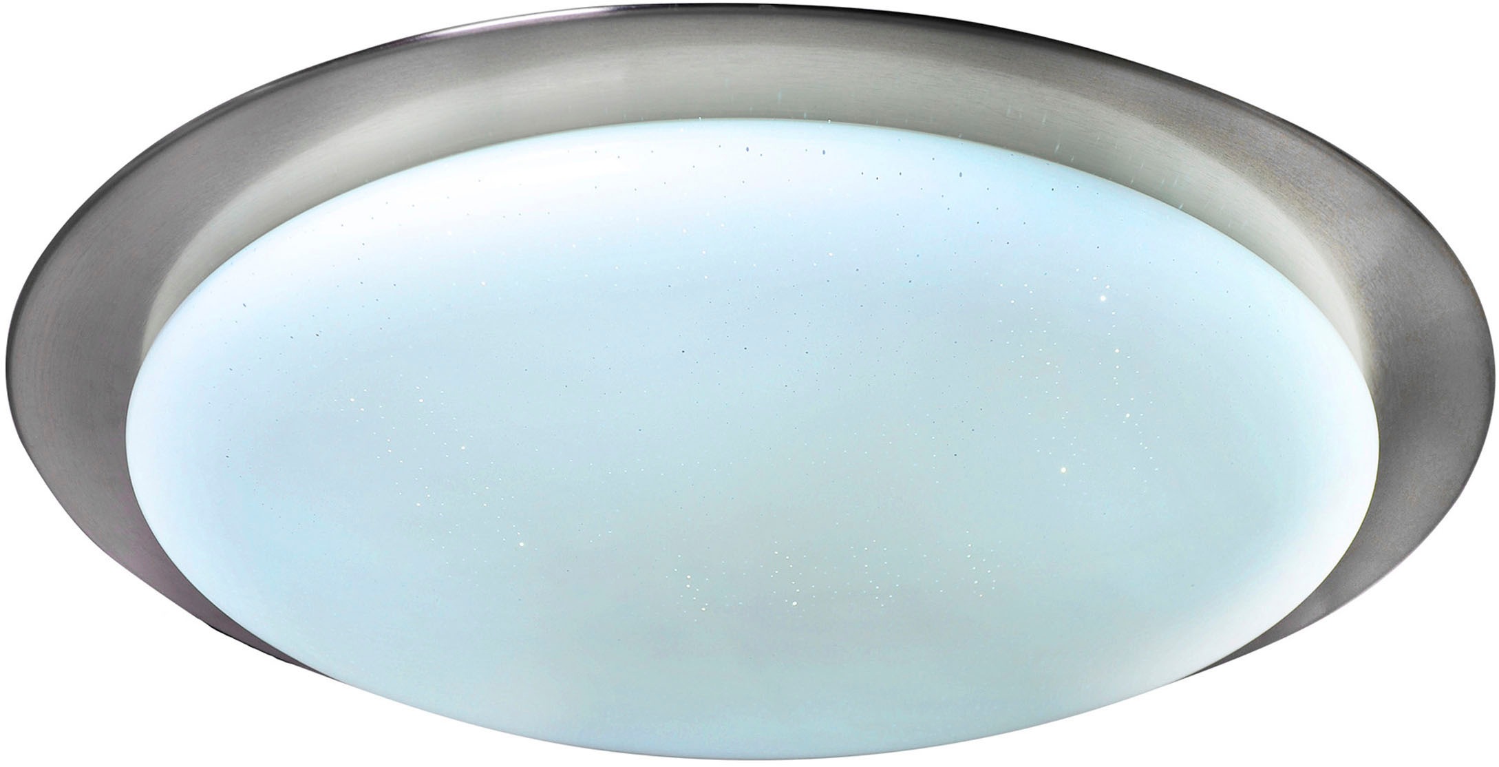näve LED Deckenleuchte »Triest«, 1 flammig, Leuchtmittel LED-Modul | LED fest integriert, Schirm Kristalleffekt, Nachtlicht, CCT, RGB Rahmenbeleucht., dimmbar