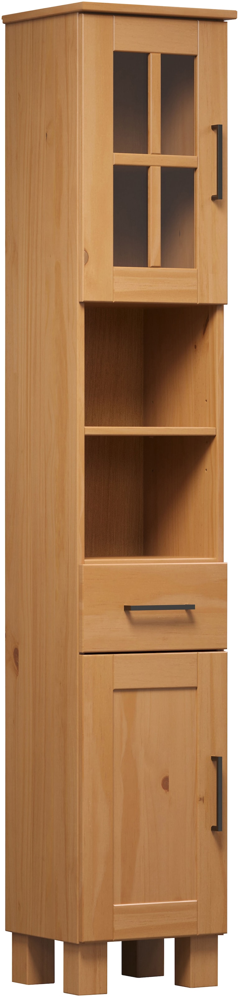 welltime Hochschrank "Ulea" 1 Stk. tlg. Badschrank aus Massivholz mit Schub günstig online kaufen