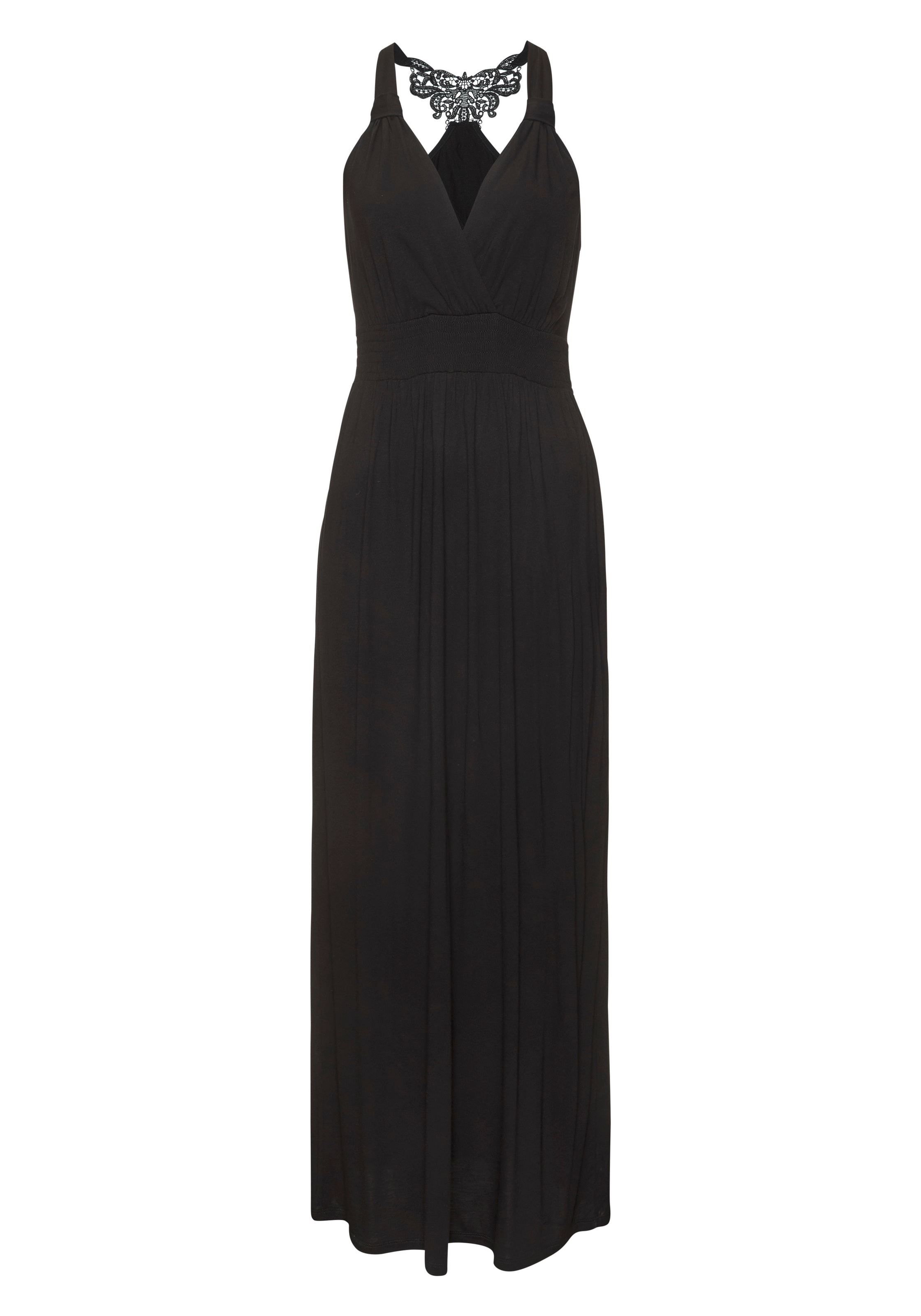 LASCANA Maxikleid mit Häkel-Detail am Rücken, Sommerkleid günstig online kaufen
