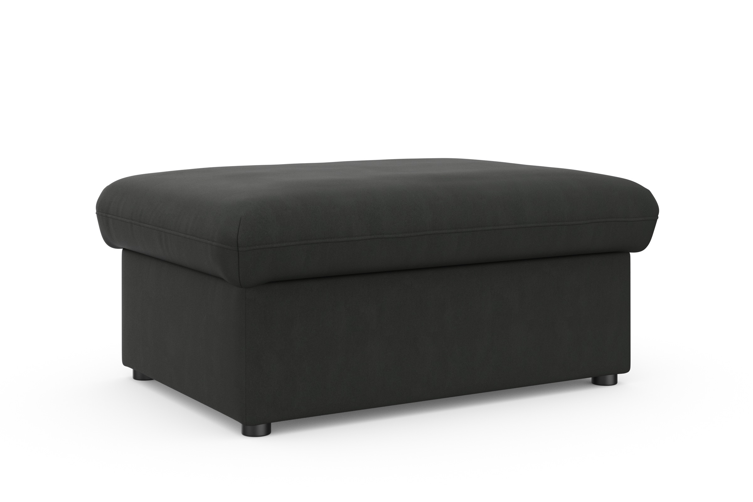 DOMO collection Hocker »Topper«, mit Wellenunterfederung, auf Kunststoffgleitern