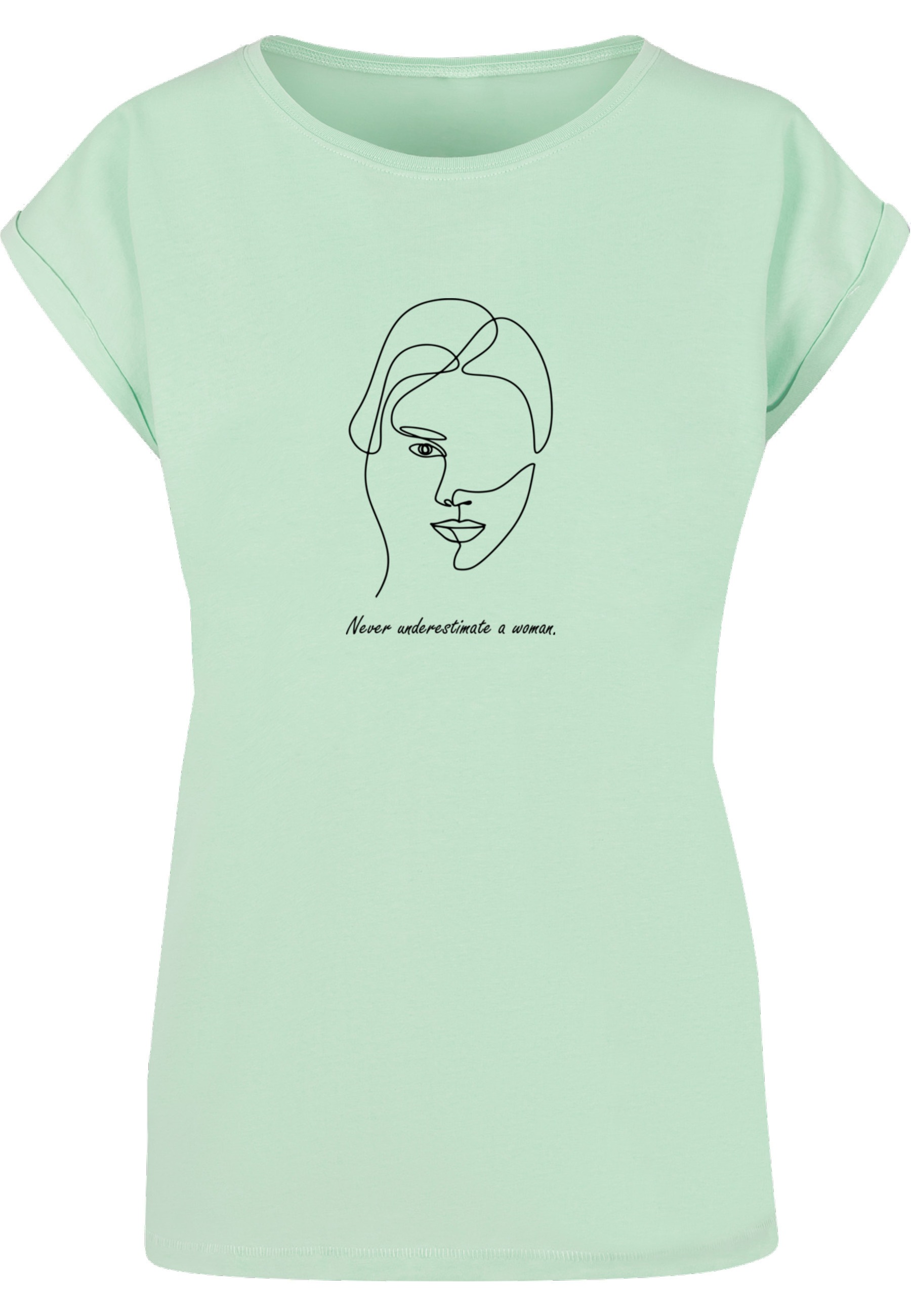Merchcode T-Shirt "Merchcode Damen Ladies WD - Woman Figure Extended Should günstig online kaufen