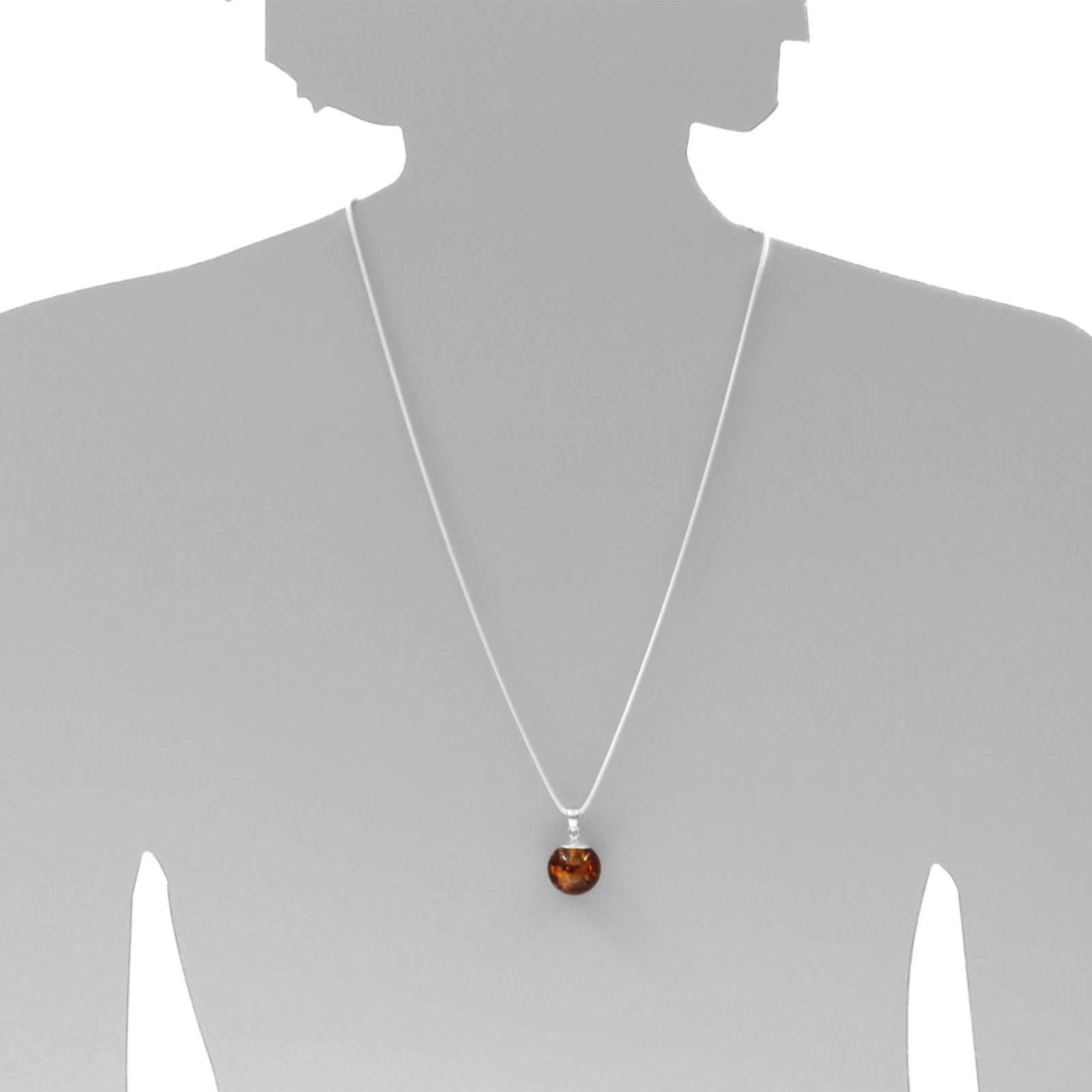 Ostsee-Schmuck Fanja Collier Argent 42cm 2
