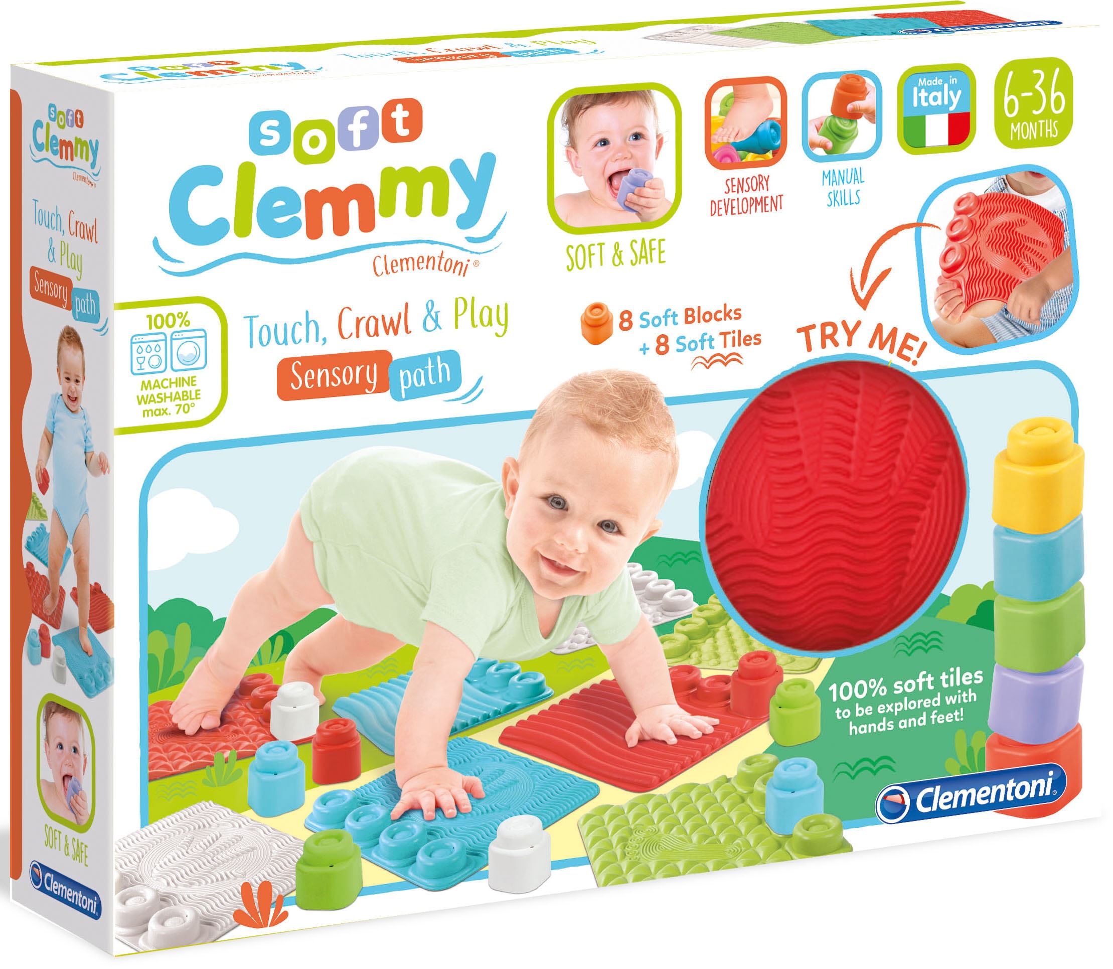Clementoni ® Spielbausteine »Clemmy Soft Sensoris...