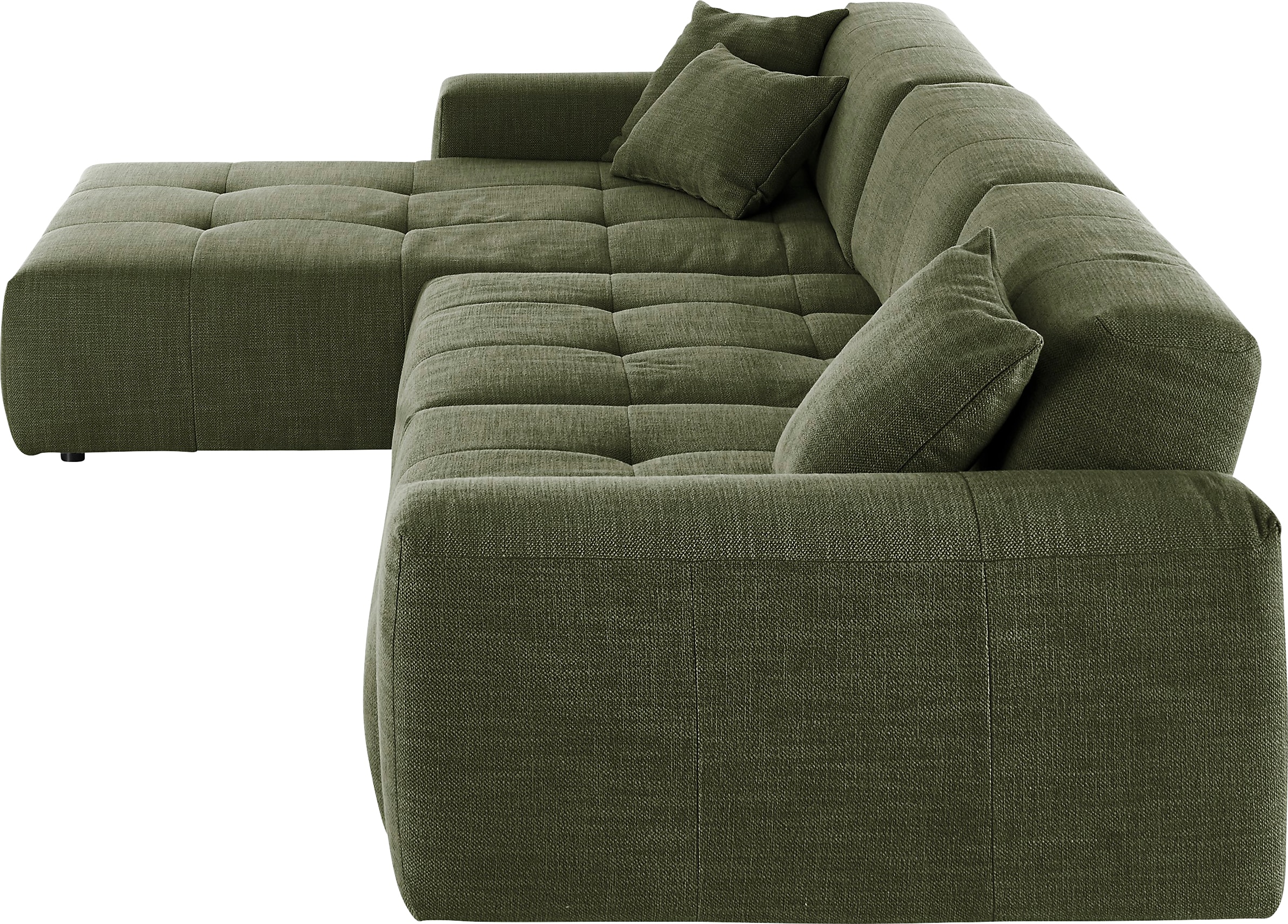 3C Candy Ecksofa »Yoshy mit Komfortfunktionen, modern und bequem, L-Form«, Zwei verschiedene Sitztiefen durch verstellbare Rückenlehne