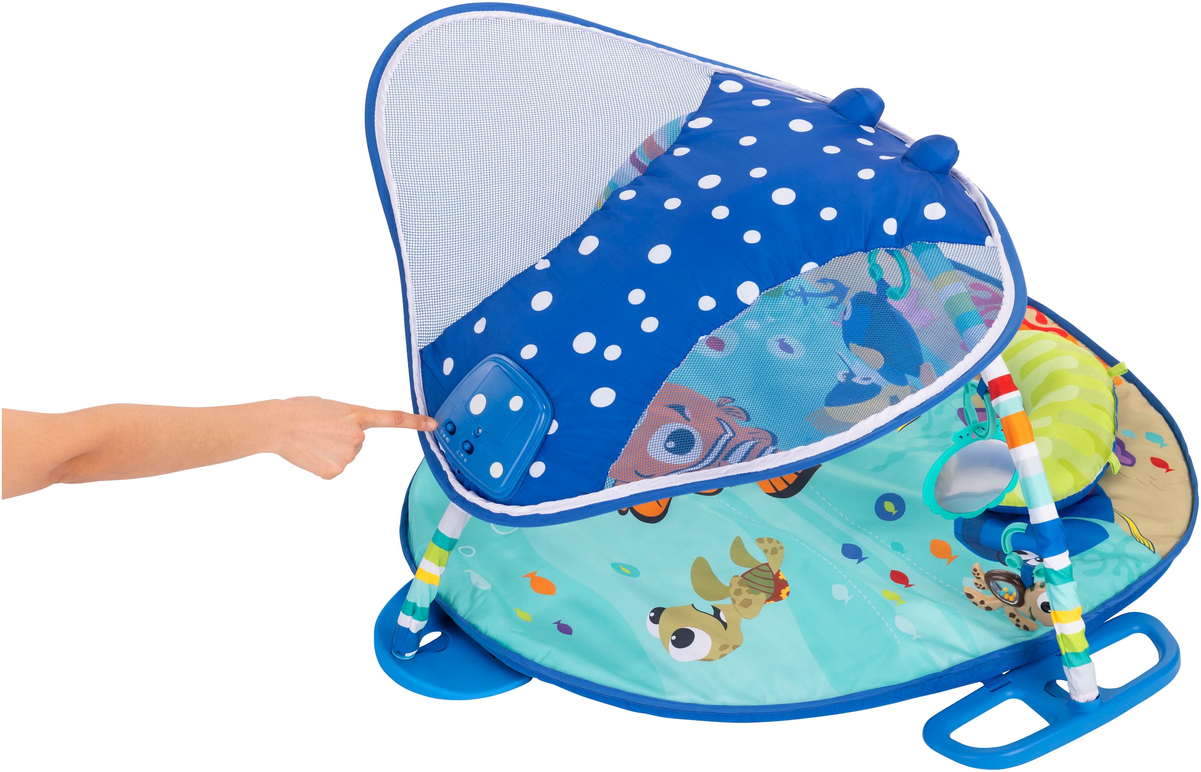 Bright Starts Spielbogen »Finding Nemo Mr. Ray Ocean Lights & Music Gym«, mit Licht- und Soundeffekt