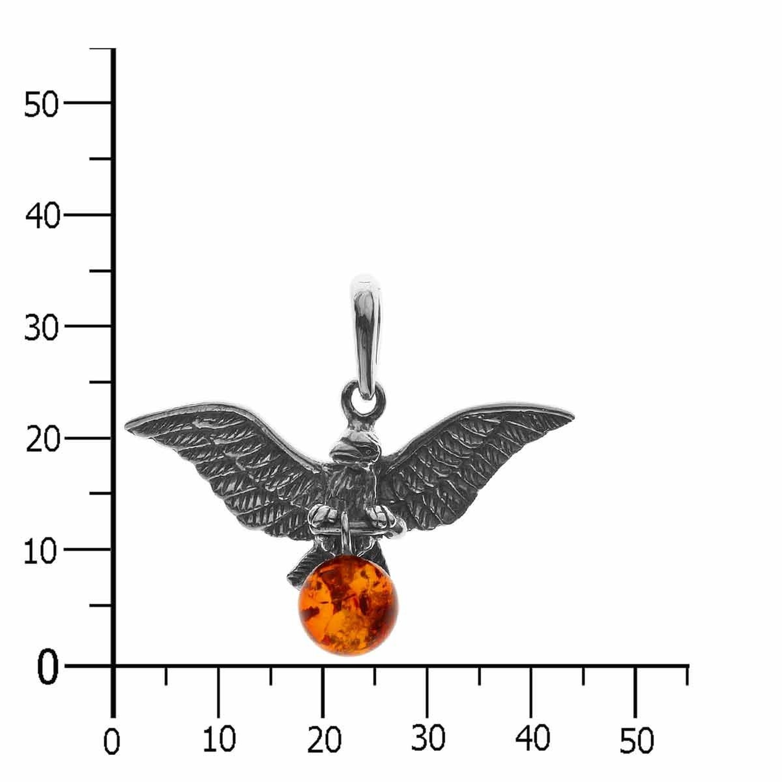 OSTSEE-SCHMUCK Kettenanhänger »- Adler - Silber 925/000 - Bernstein«