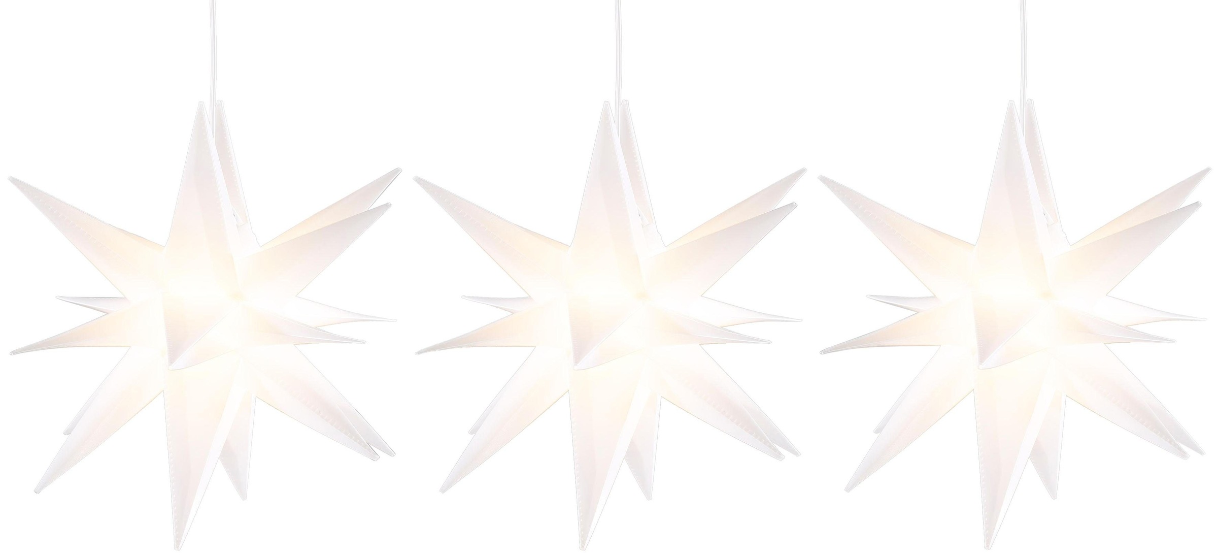 BONETTI LED Stern »Weihnachtsstern«, 3D-Optik, Batteriebetrieb, Ø 25 cm,  Weihnachtsdeko aussen kaufen | BAUR