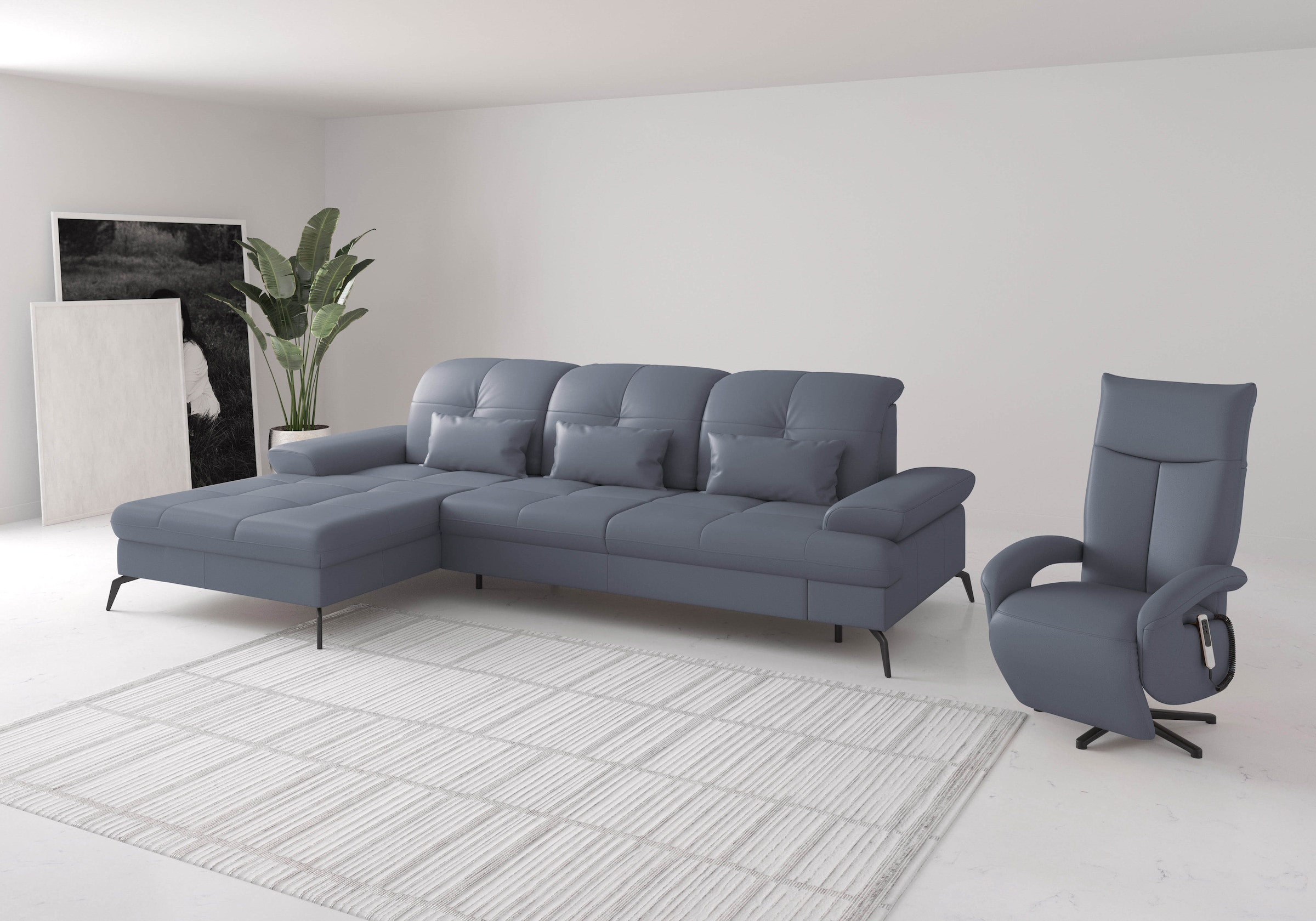 sit&more Ecksofa »Amica«, inkl Sitztiefenverstellung und Armteilverstellung