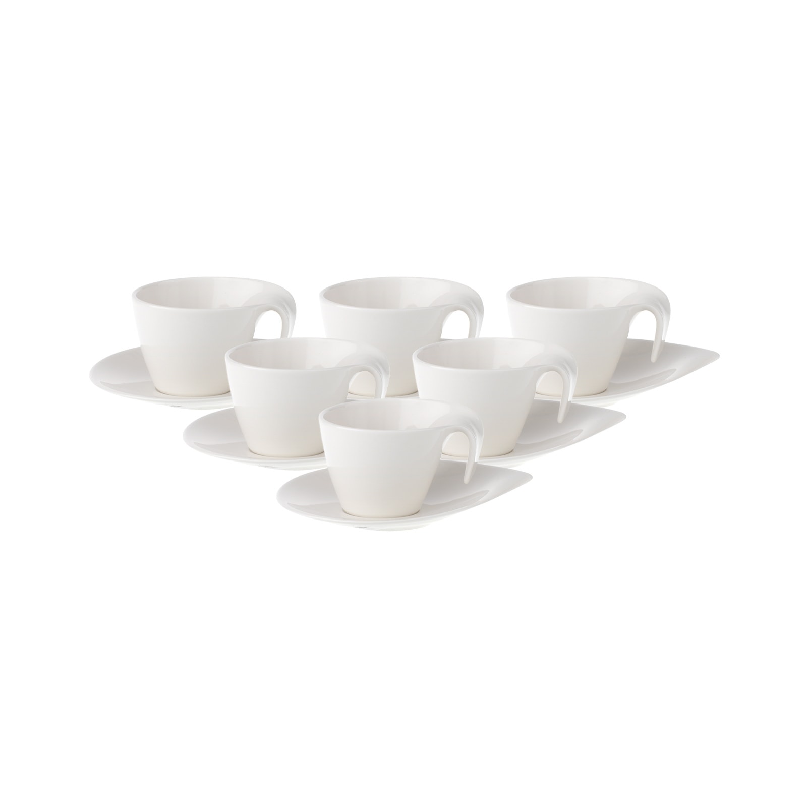 Villeroy & Boch Tasse "Espressotassen mit Untertassen Flow 100 ml 6er Set w günstig online kaufen