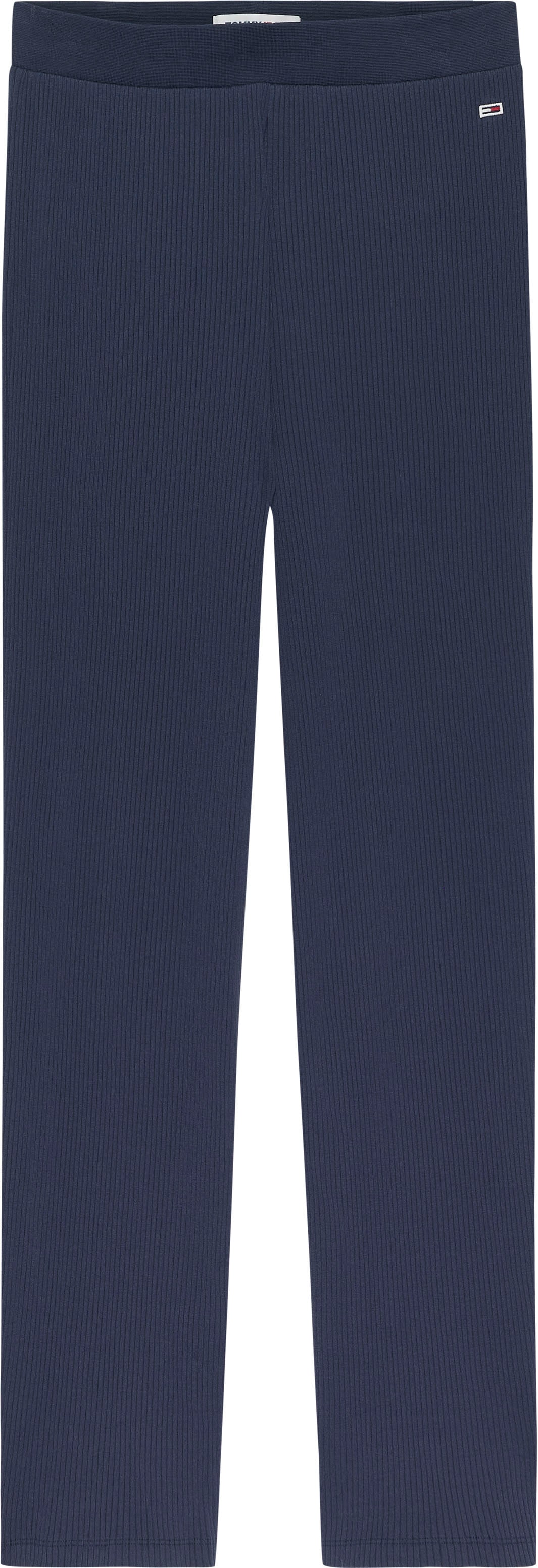 Tommy Jeans Strickhose PANT«, Logo- BAUR kaufen Tommy mit WIDE Jeans | LEG »TJW KNIT Stickerei