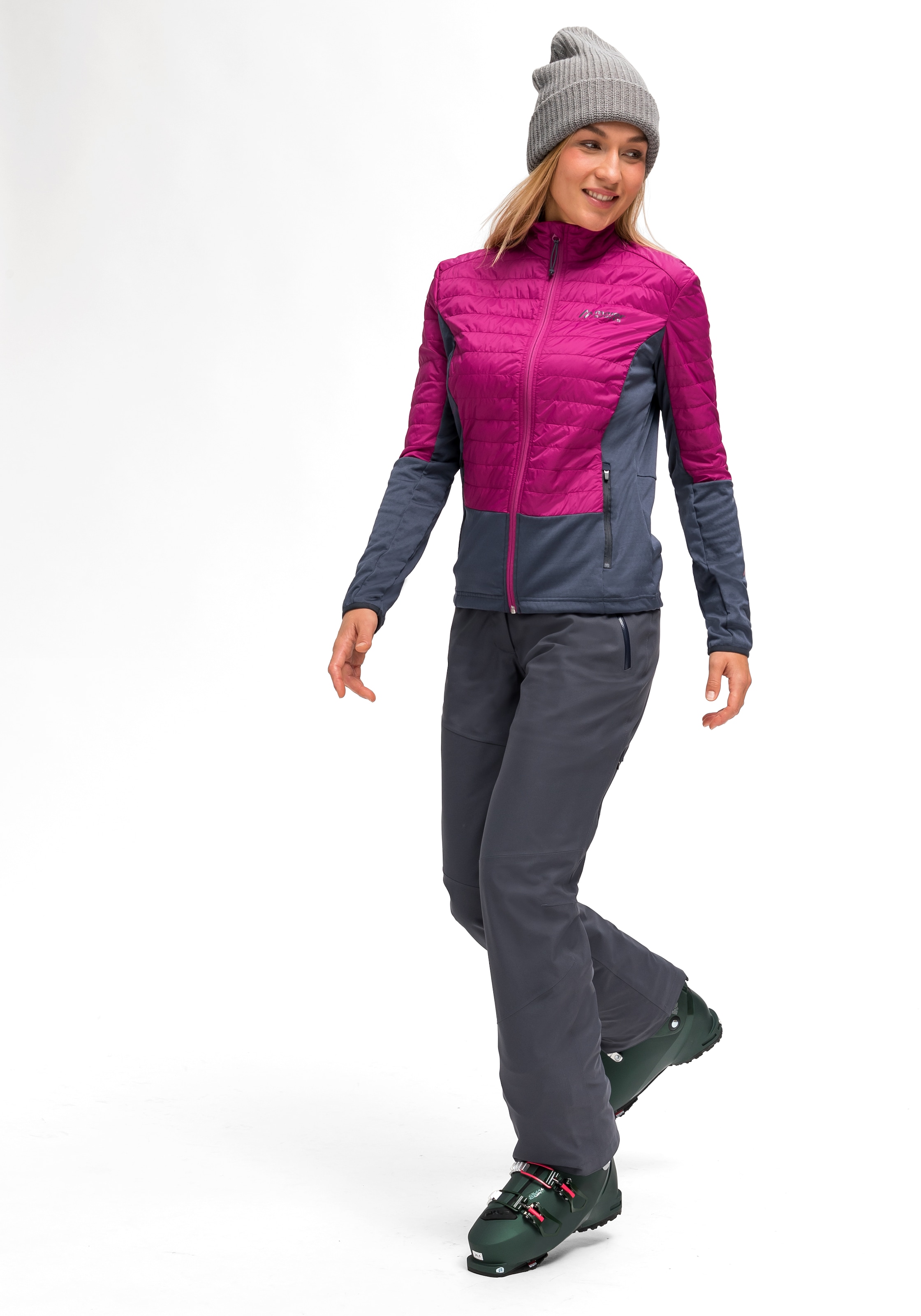 Maier Sports Fleecejacke atmungsaktivem Material, Taschen Damen kaufen W«, »Elve 2 mit BAUR Light aus online Reißverschluss | Midlayer