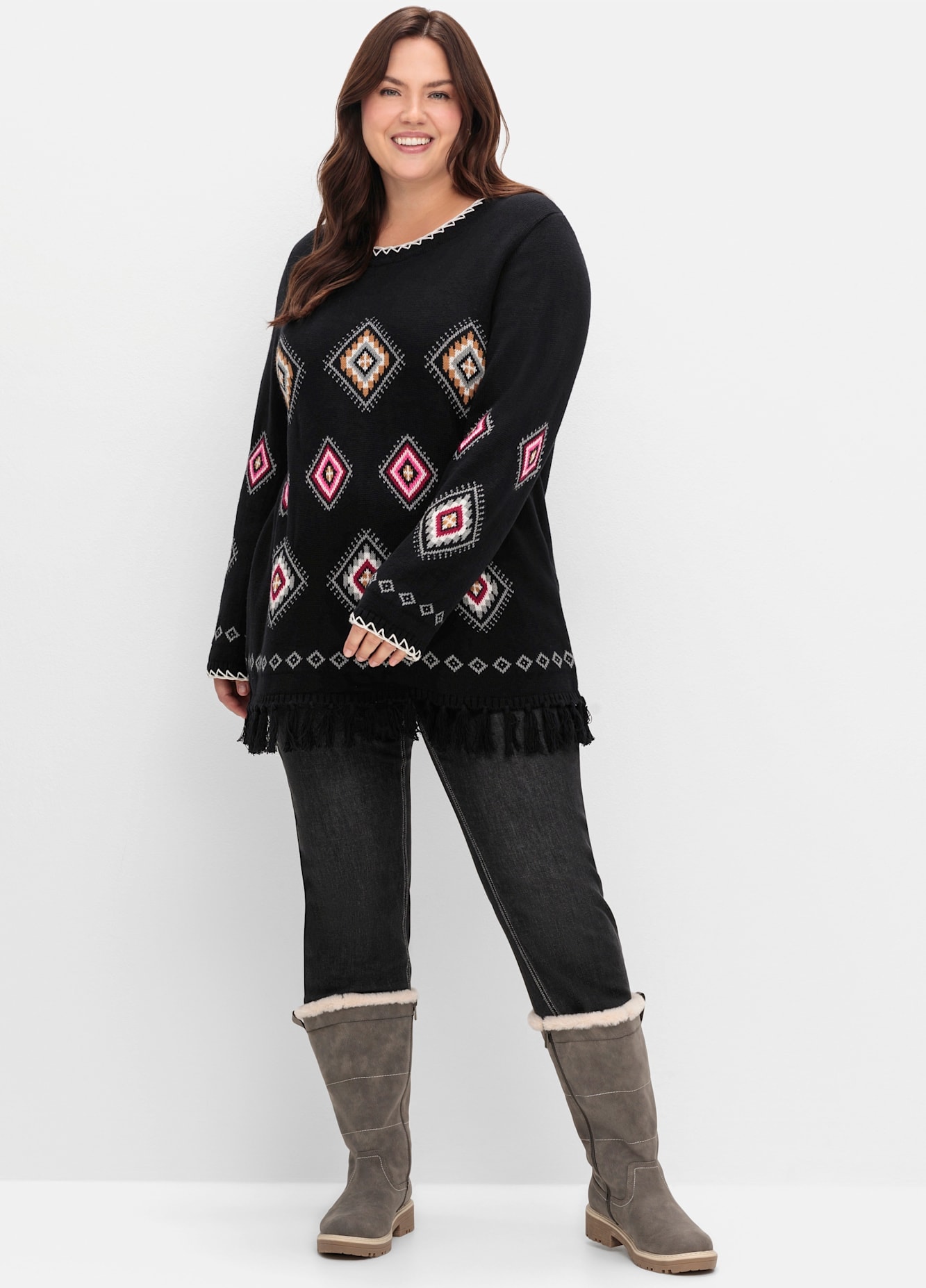 Sheego Strickpullover "Strickpullover" günstig online kaufen