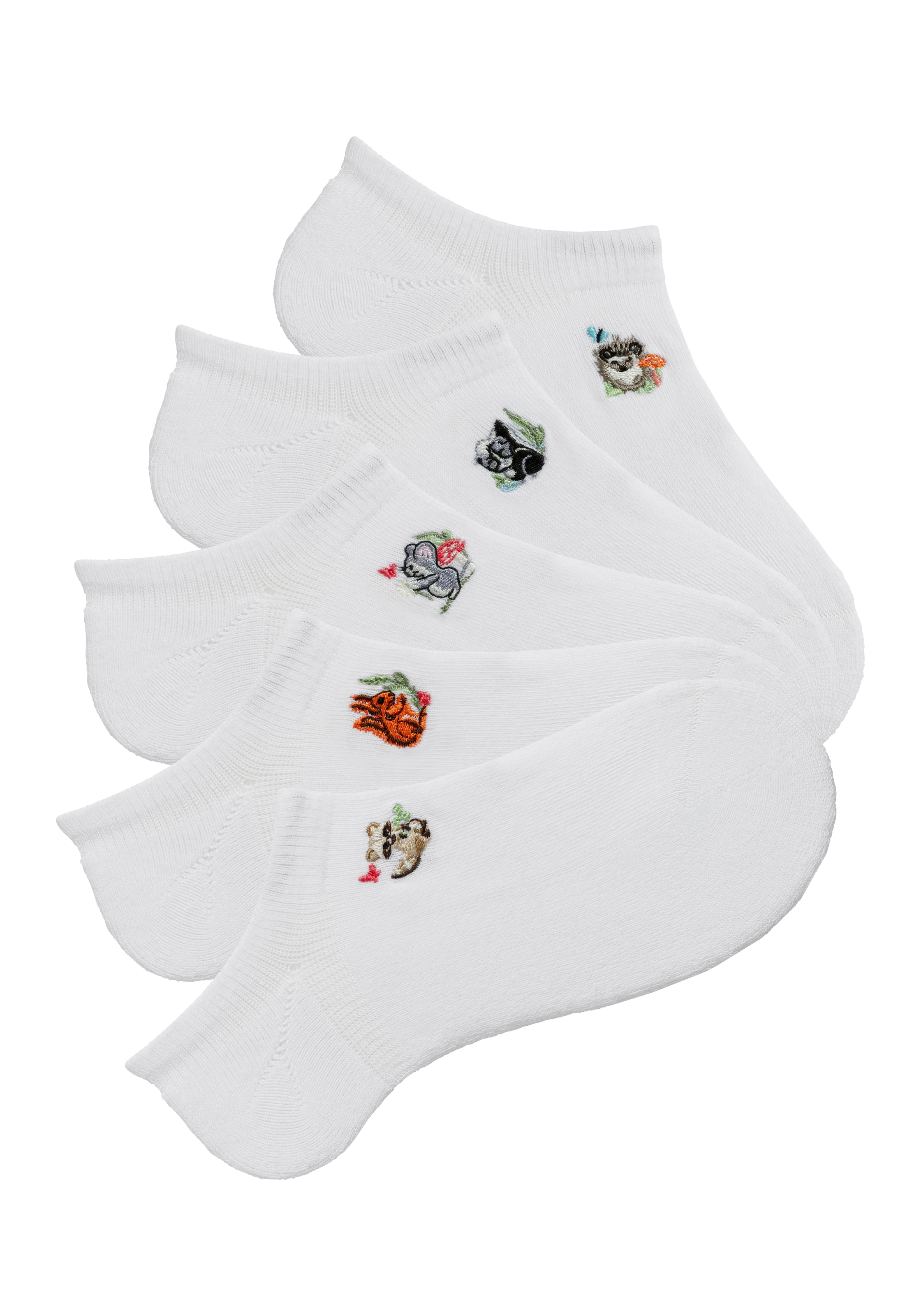 H.I.S Sneakersocken Packung, 5 Paar tlg. mit kleiner Stickerei günstig online kaufen