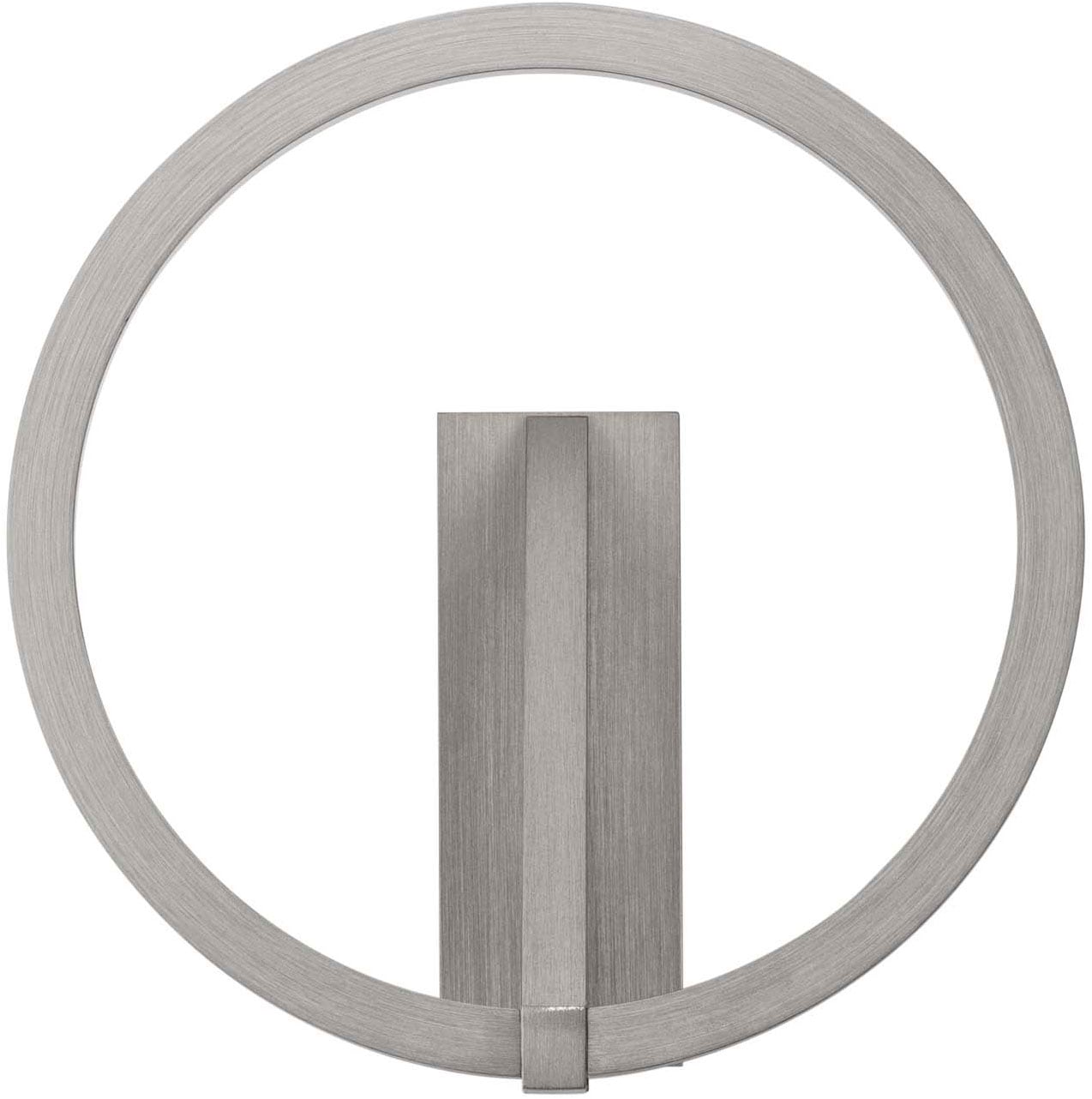 NOVA LUCE Wandleuchte "TILIA", 1, Ø 22cm H: 10cm, 1 Stk.nickel, Wohnzimmer, Leuchten