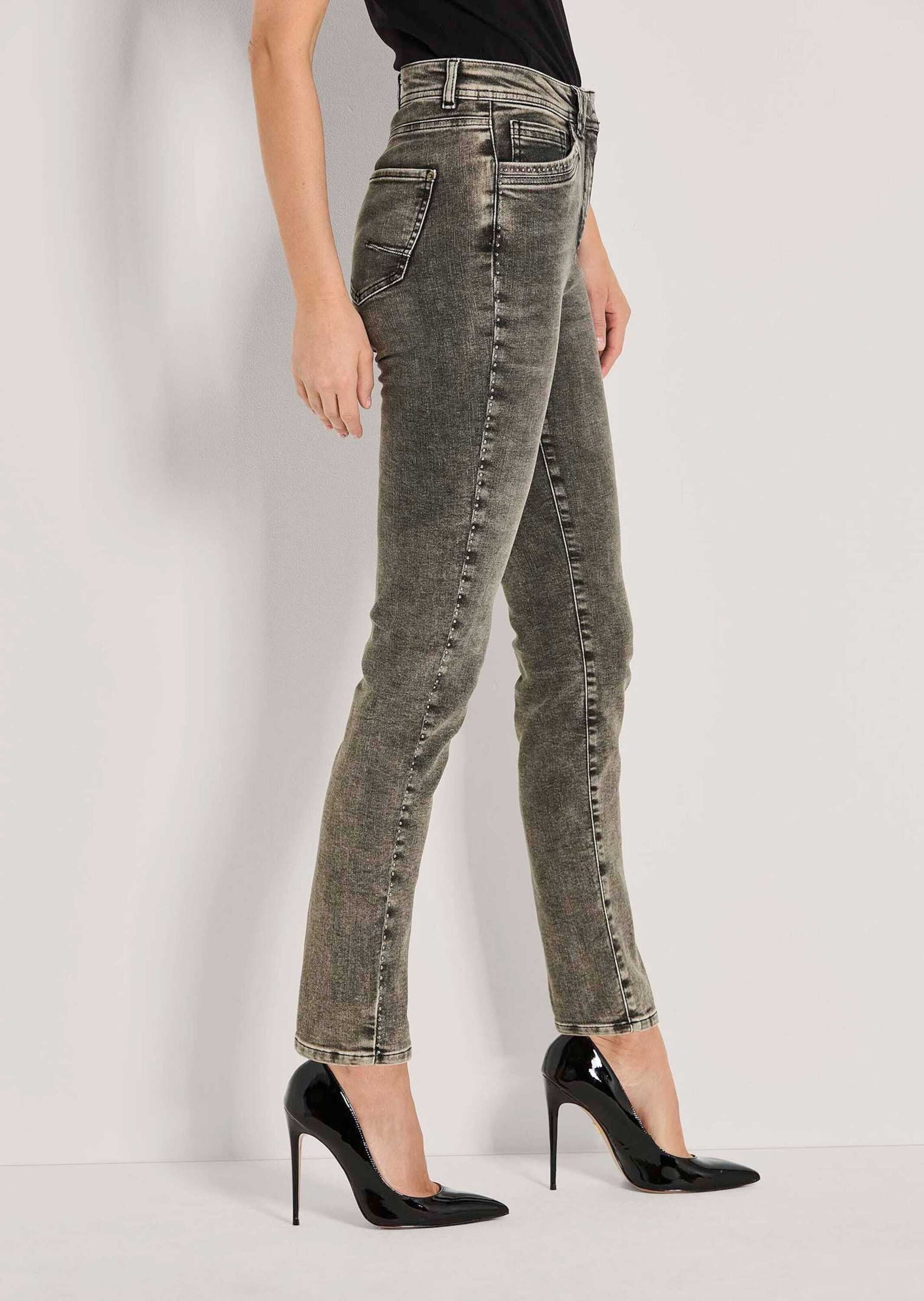 MADELEINE Regular-fit-Jeans »Jeans Schmale Jeans mit Used-Waschung«